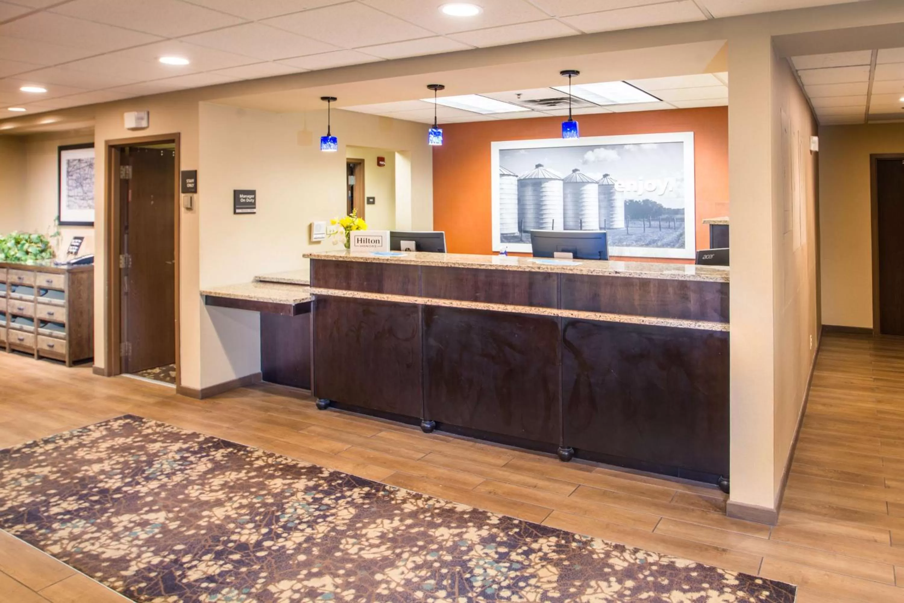 Lobby or reception in Hampton Inn Tiffin
