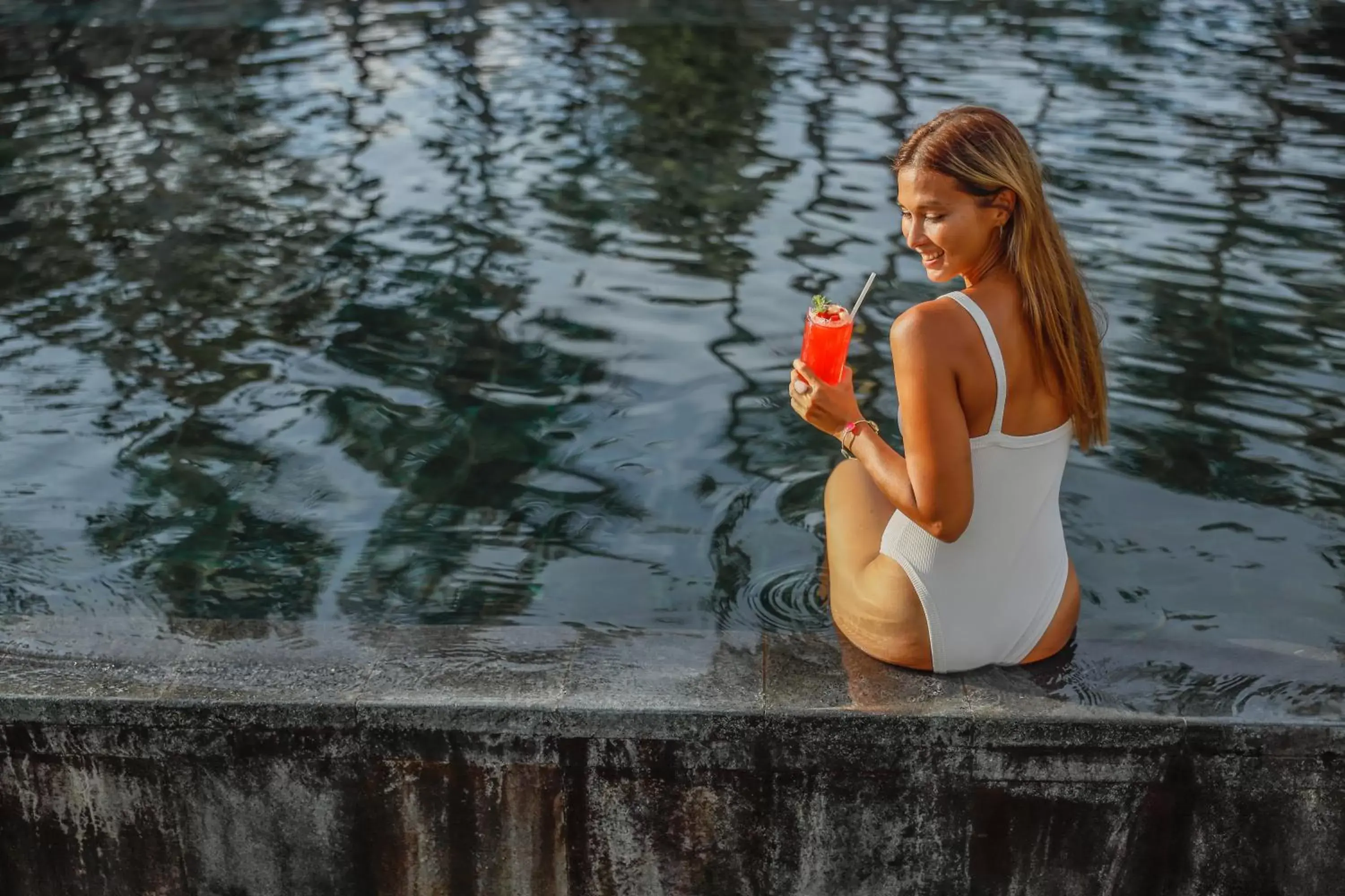 Swimming pool in Segara Village Hotel Swimming pool in Segara Village Hotel