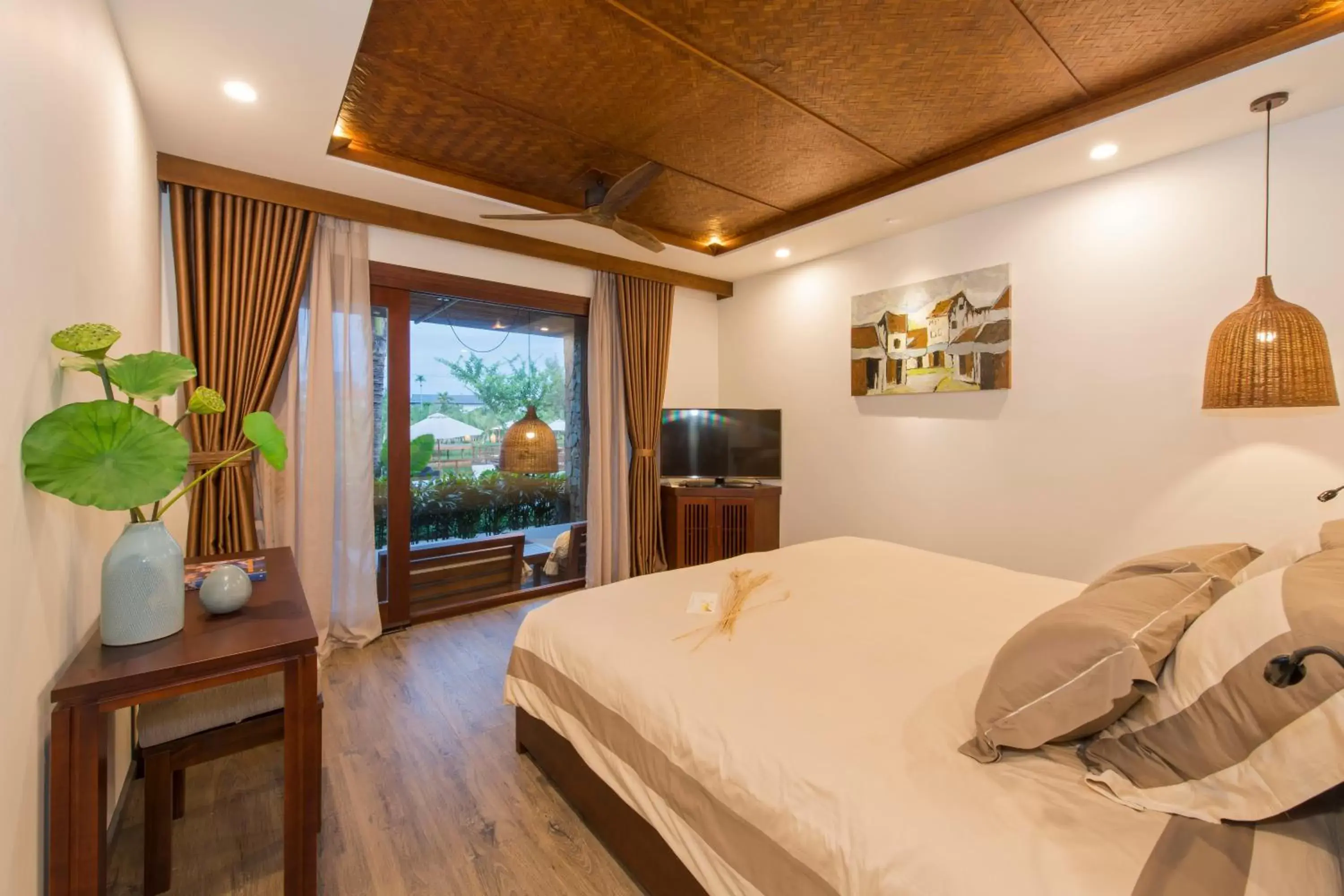 Bed in Hoi An Eco Lodge & Spa