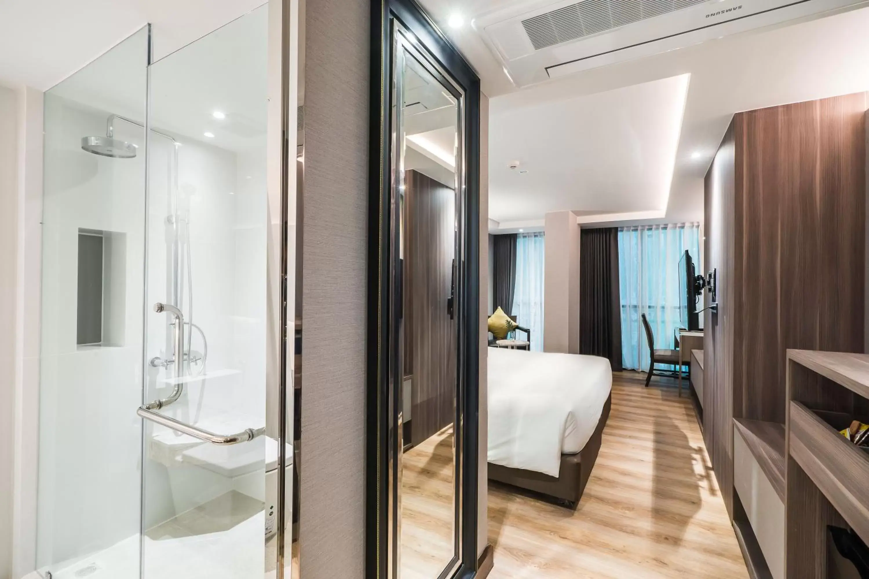 Bedroom, Bathroom in Citrus Suites Sukhumvit 6 by Compass Hospitality