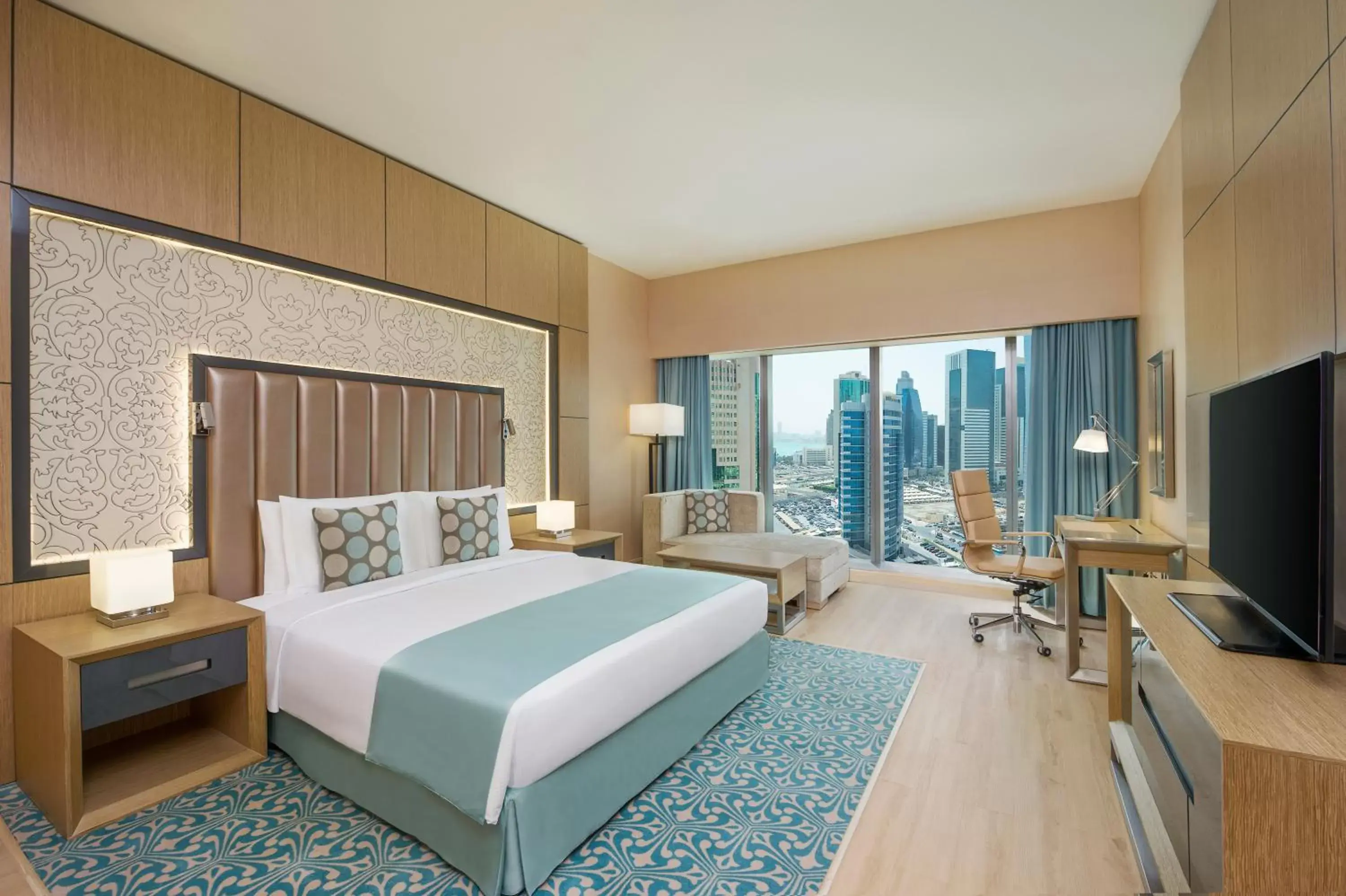 Bed in Wyndham Doha West Bay