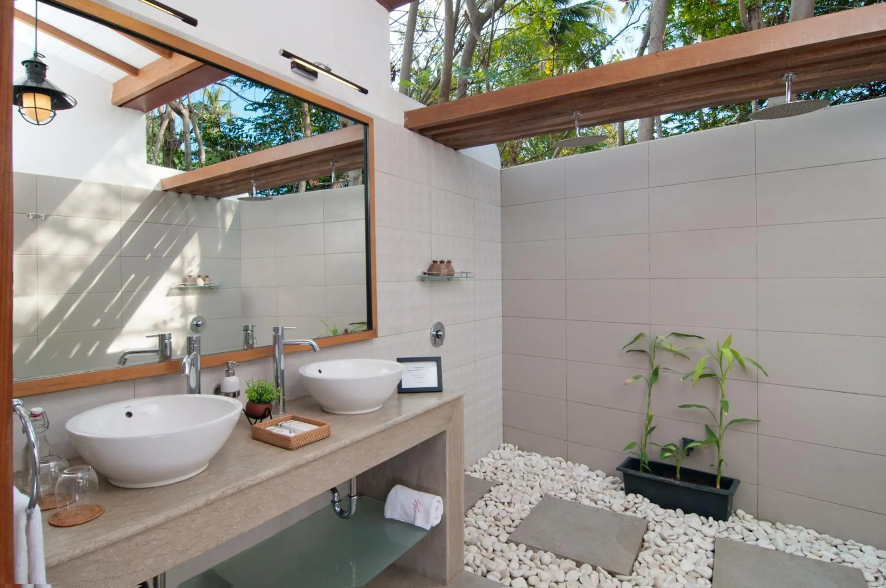 Shower, Bathroom in Ke Rensia Private Pool Villas Gili Air