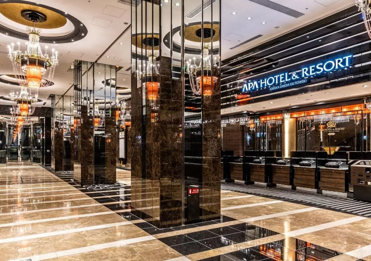 Lobby or reception in APA Hotel & Resort Osaka Umeda Eki Tower Lobby or reception in APA Hotel & Resort Osaka Umeda Eki Tower