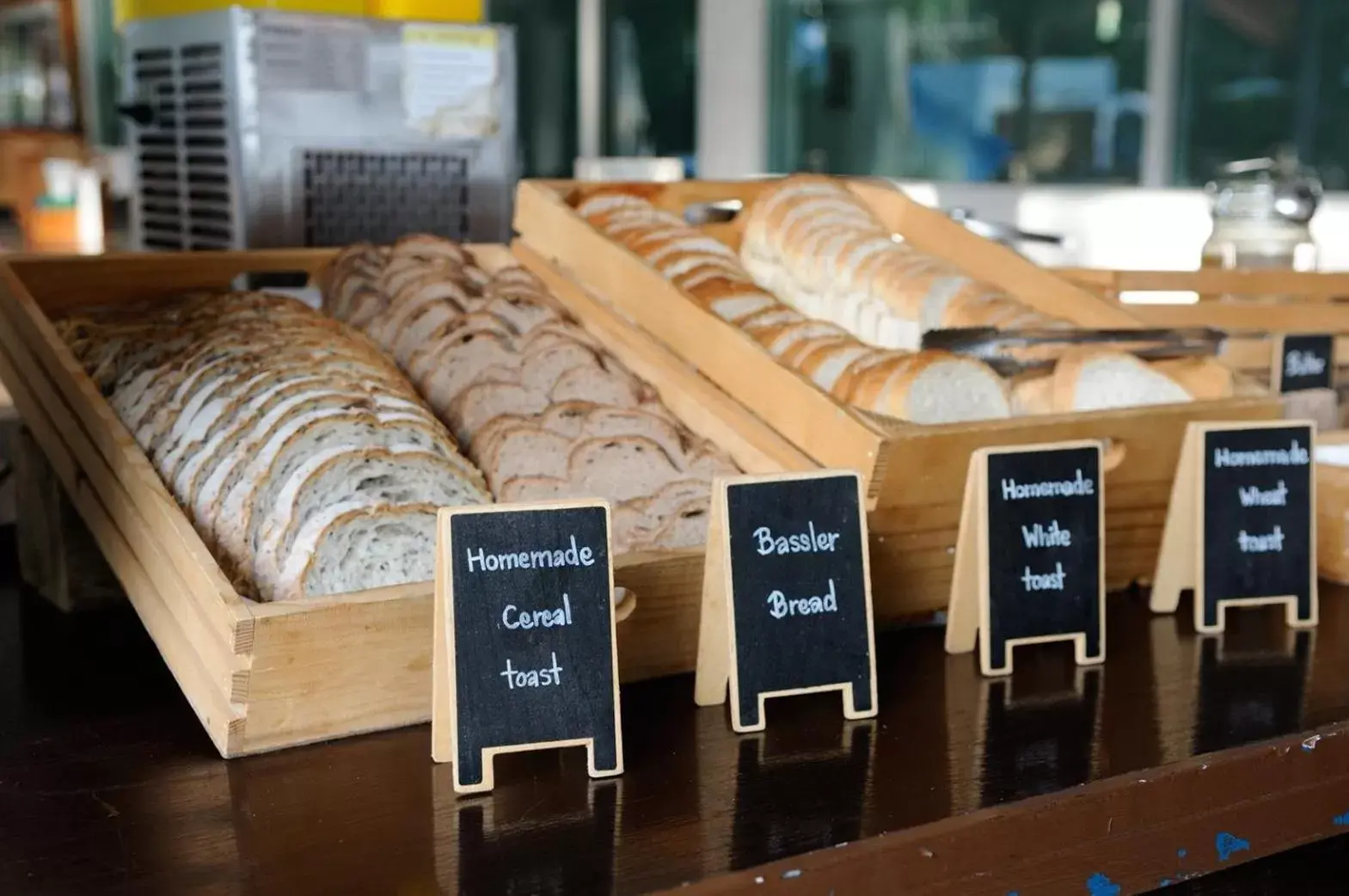 Buffet breakfast in Dolphin Bay Beach Resort Buffet breakfast in Dolphin Bay Beach Resort