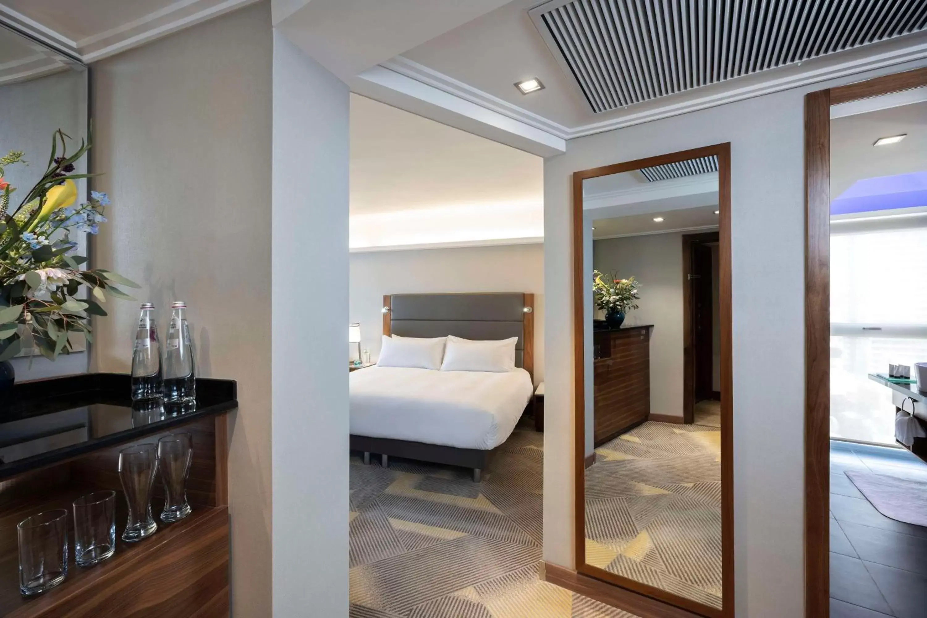 Bed in Hilton Tel Aviv Hotel Bed in Hilton Tel Aviv Hotel