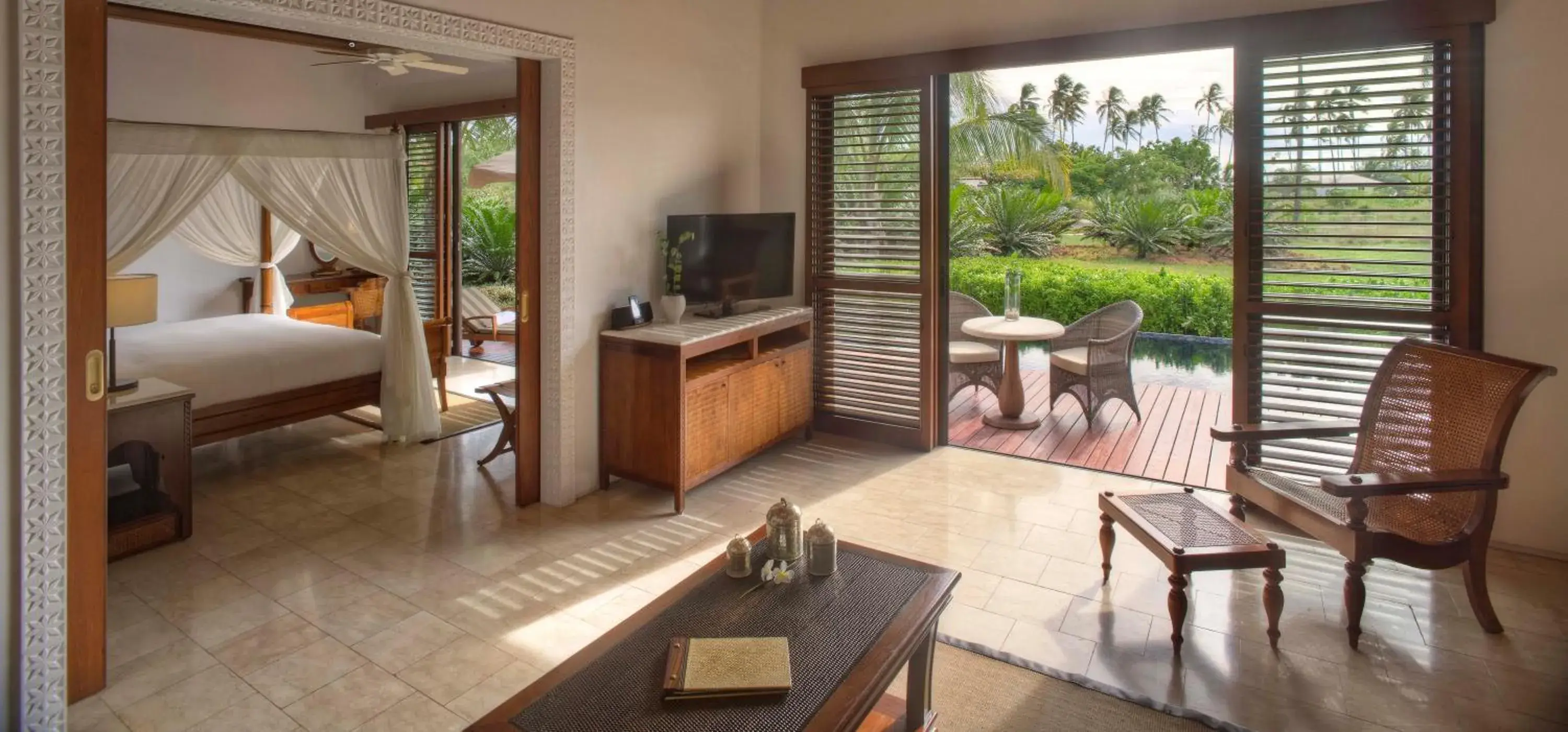 Living room in The Residence Zanzibar