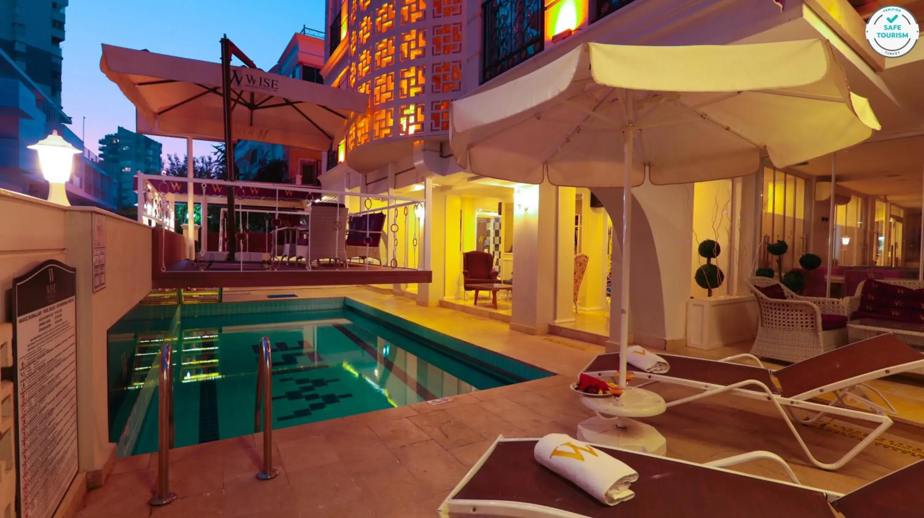 Swimming pool in Wise Hotel & Spa - Adults Only Swimming pool in Wise Hotel & Spa - Adults Only