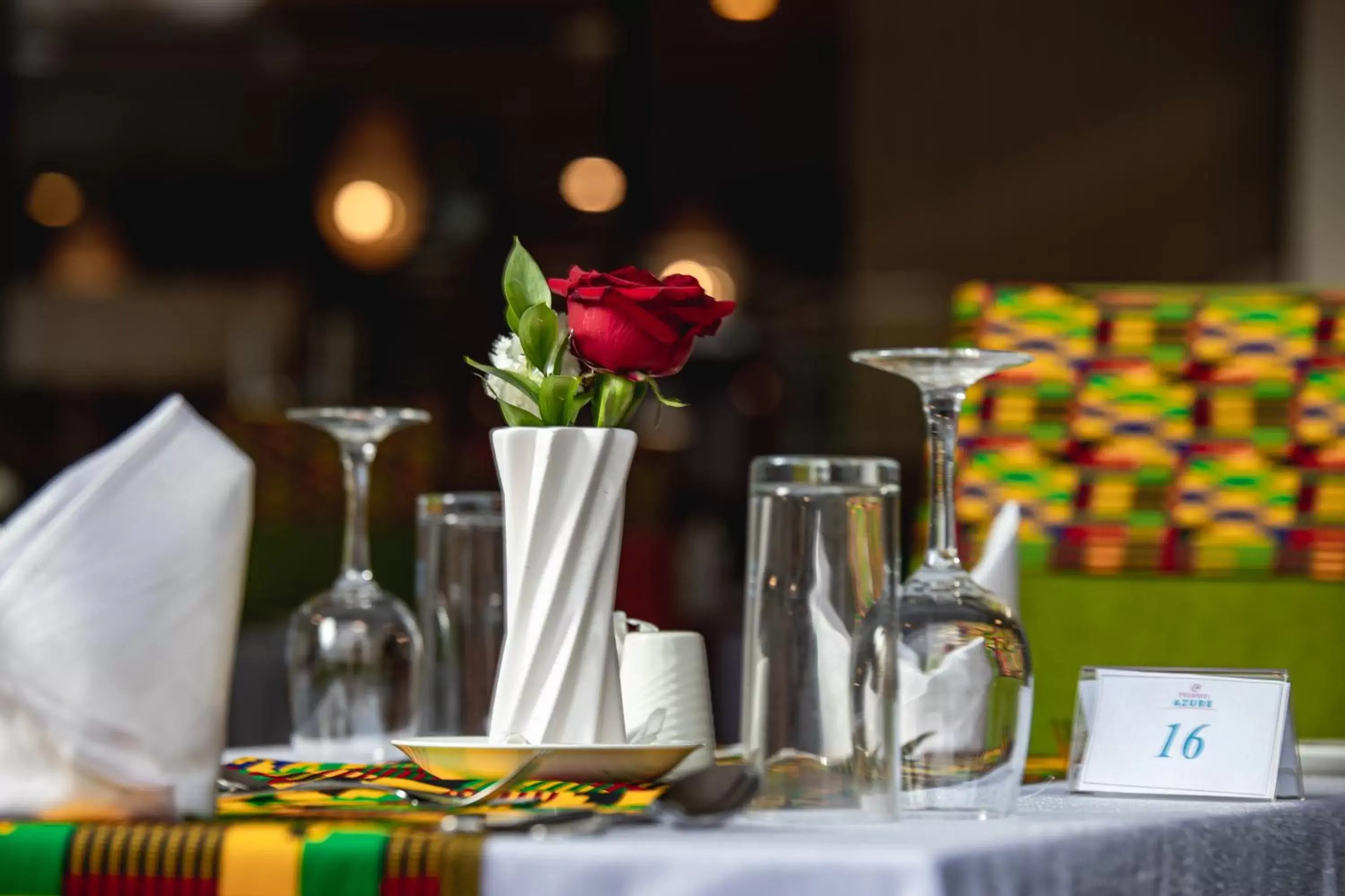 Food and drinks in PrideInn Azure Hotel Nairobi Westlands