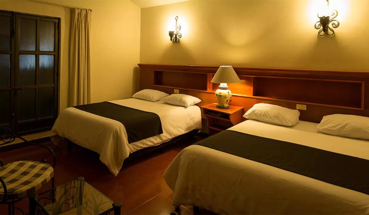 Bed in Hotel Posada Santa Bertha