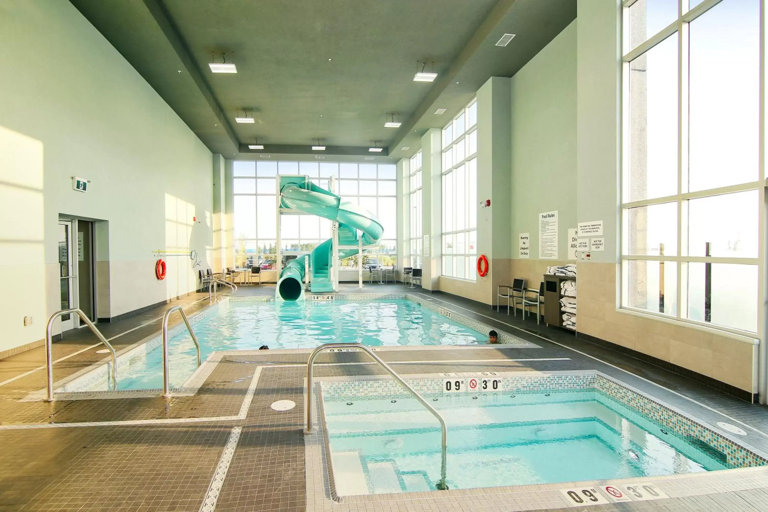 Swimming pool in Holiday Inn Hotel & Suites - Calgary Airport North, an IHG Hotel