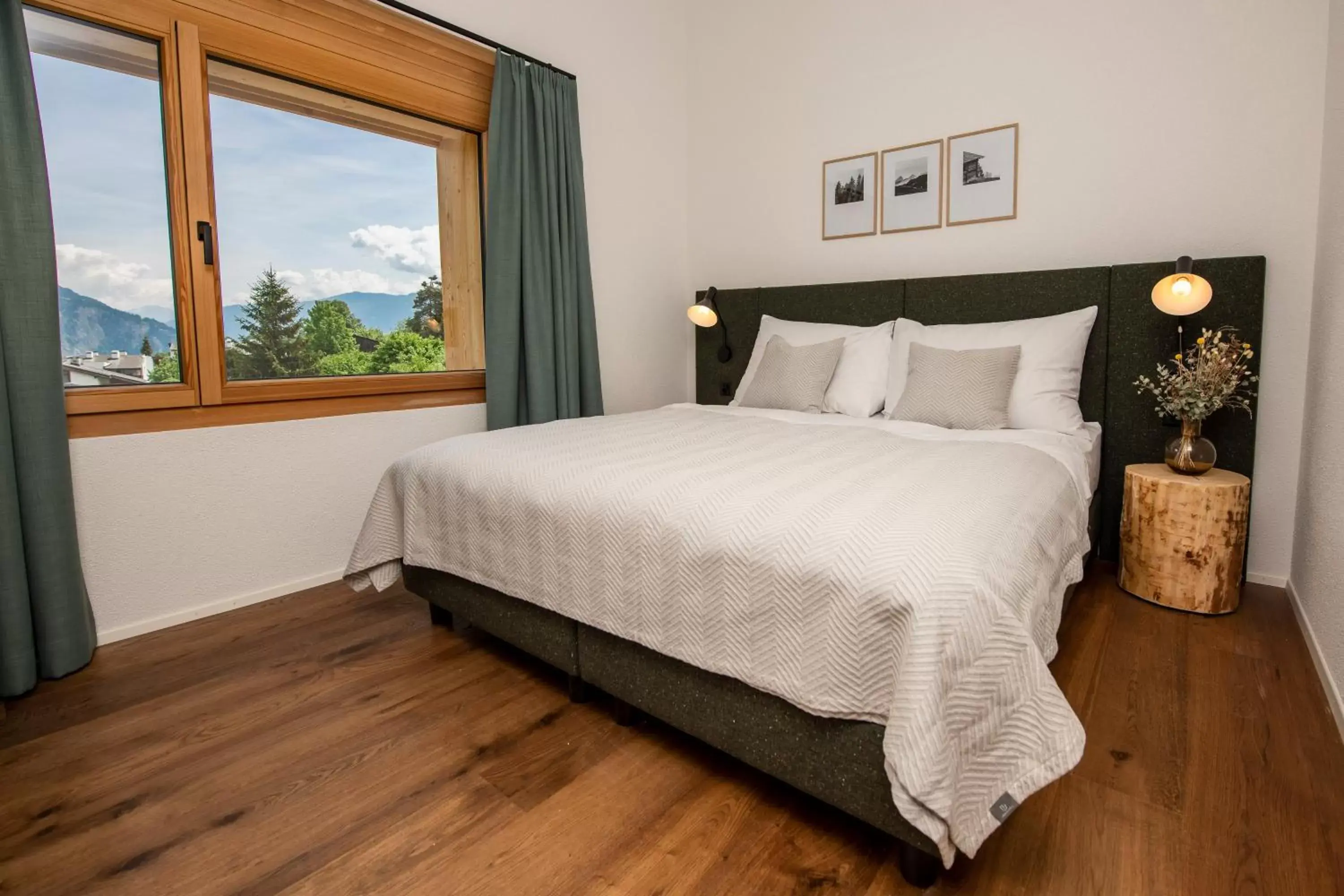 Bed in Flem Mountain Lodge