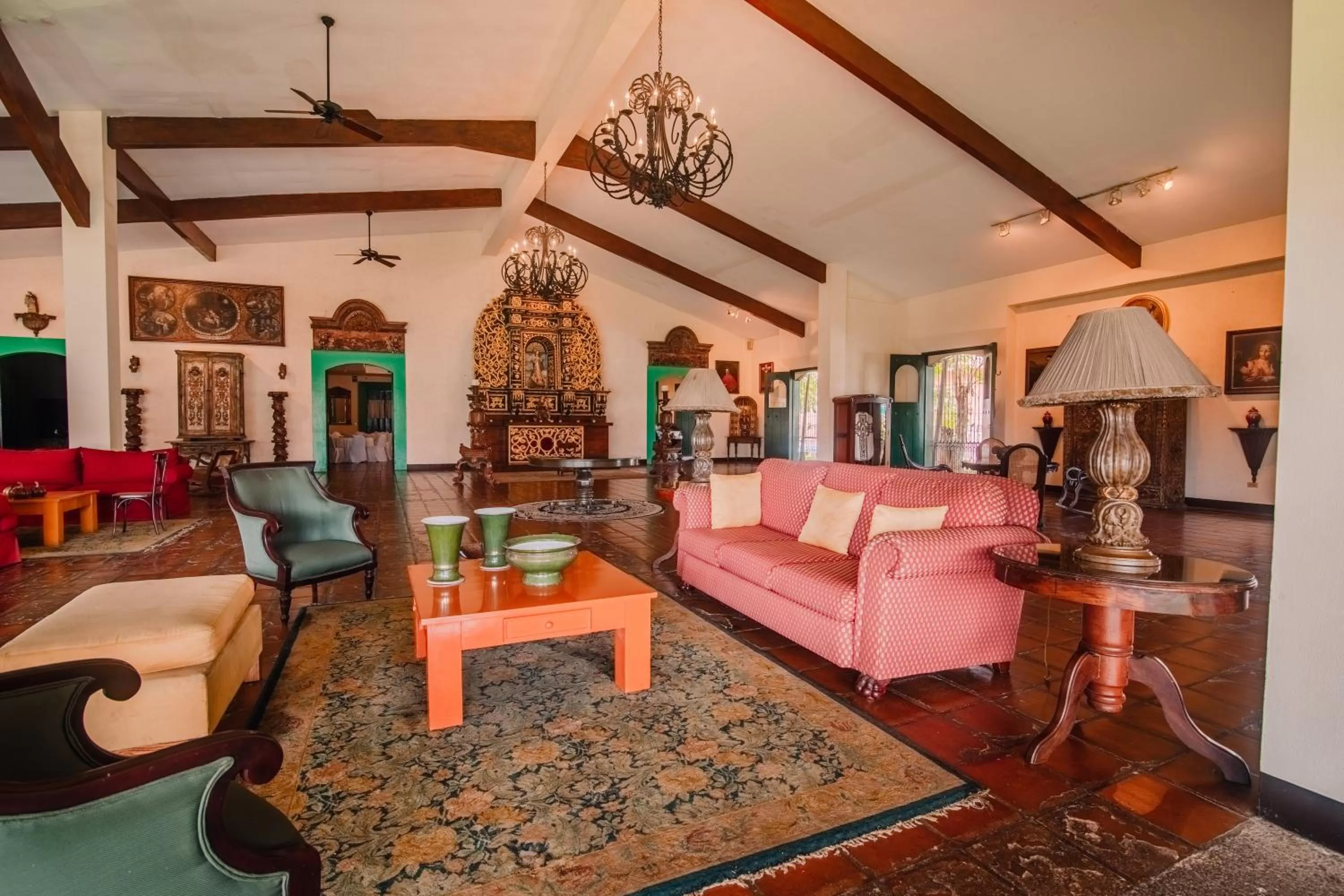Lobby or reception in Hotel El Convento Leon Nicaragua