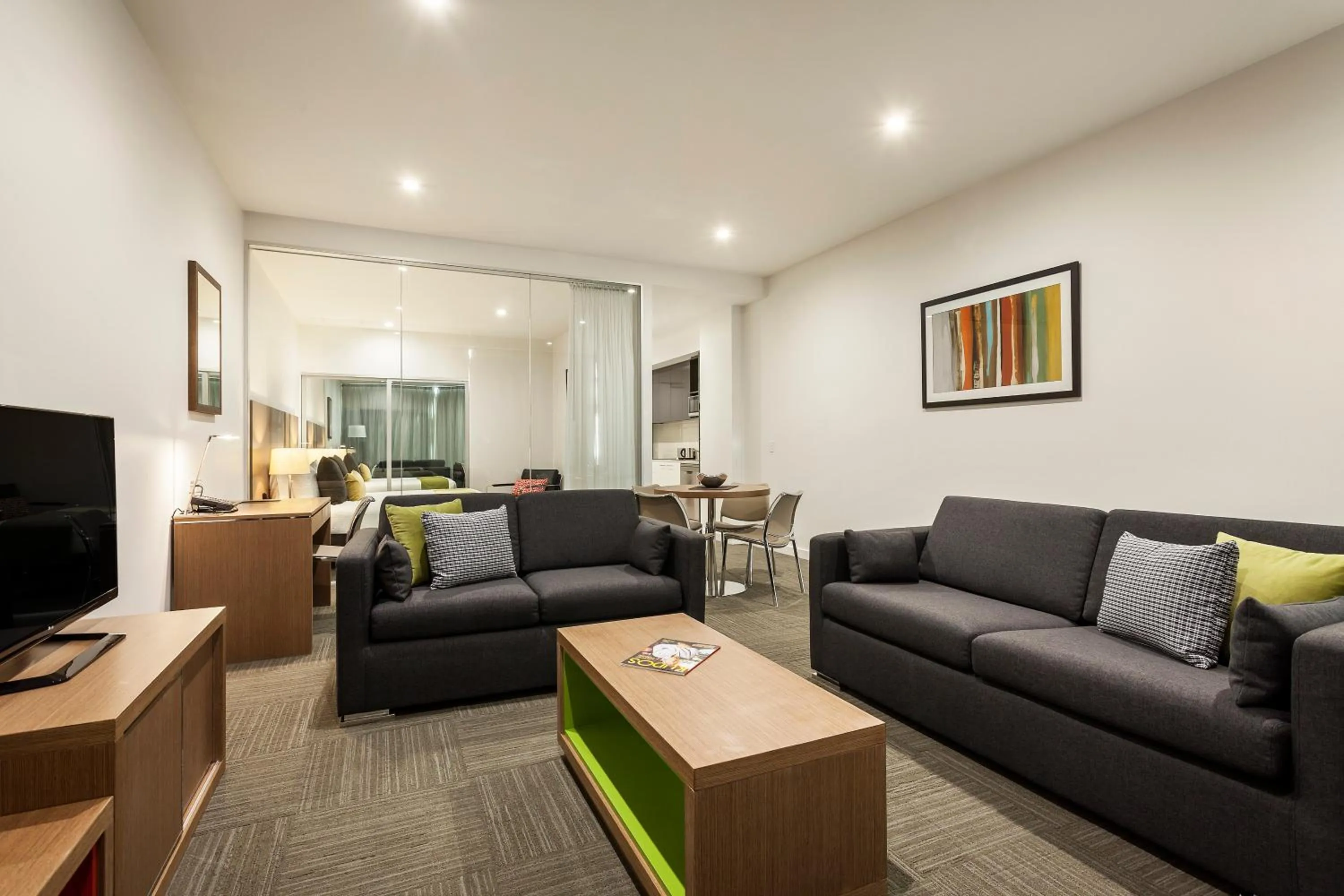 Living room in Quest on Franklin