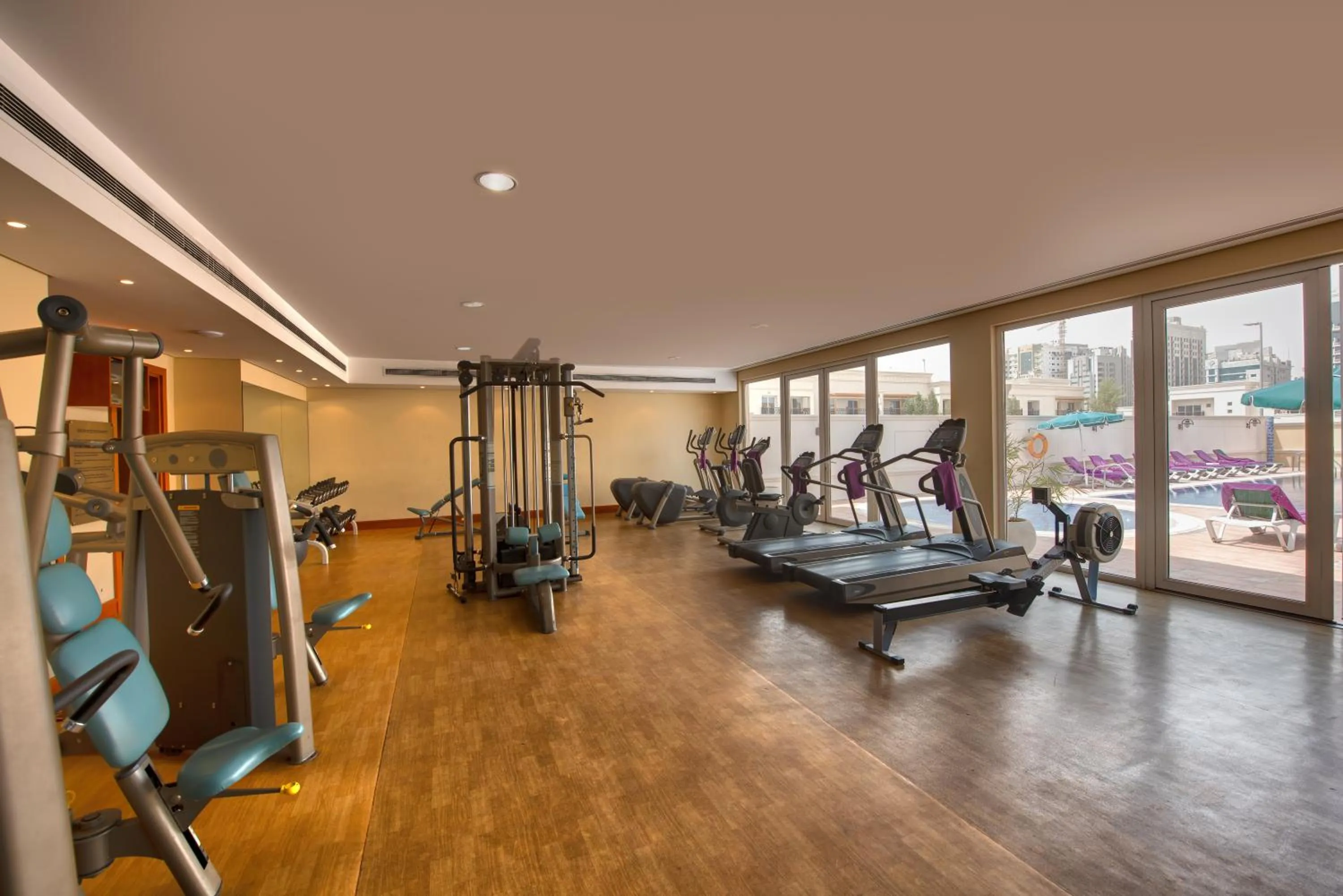 Fitness centre/facilities in J5 Villas Holiday Homes Barsha Gardens