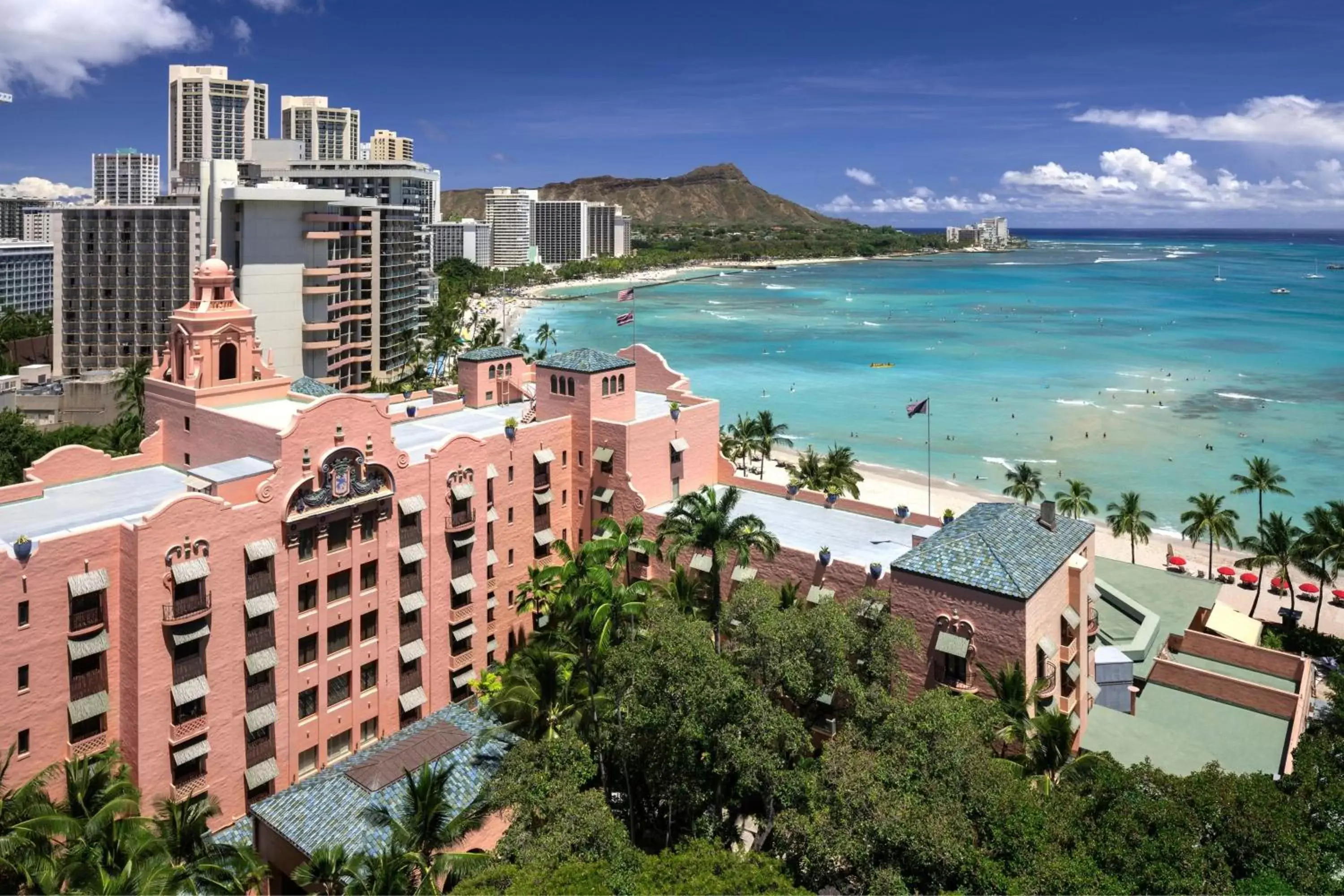 Property building, Bird's-eye View in The Royal Hawaiian, A Luxury Collection Resort, Waikiki