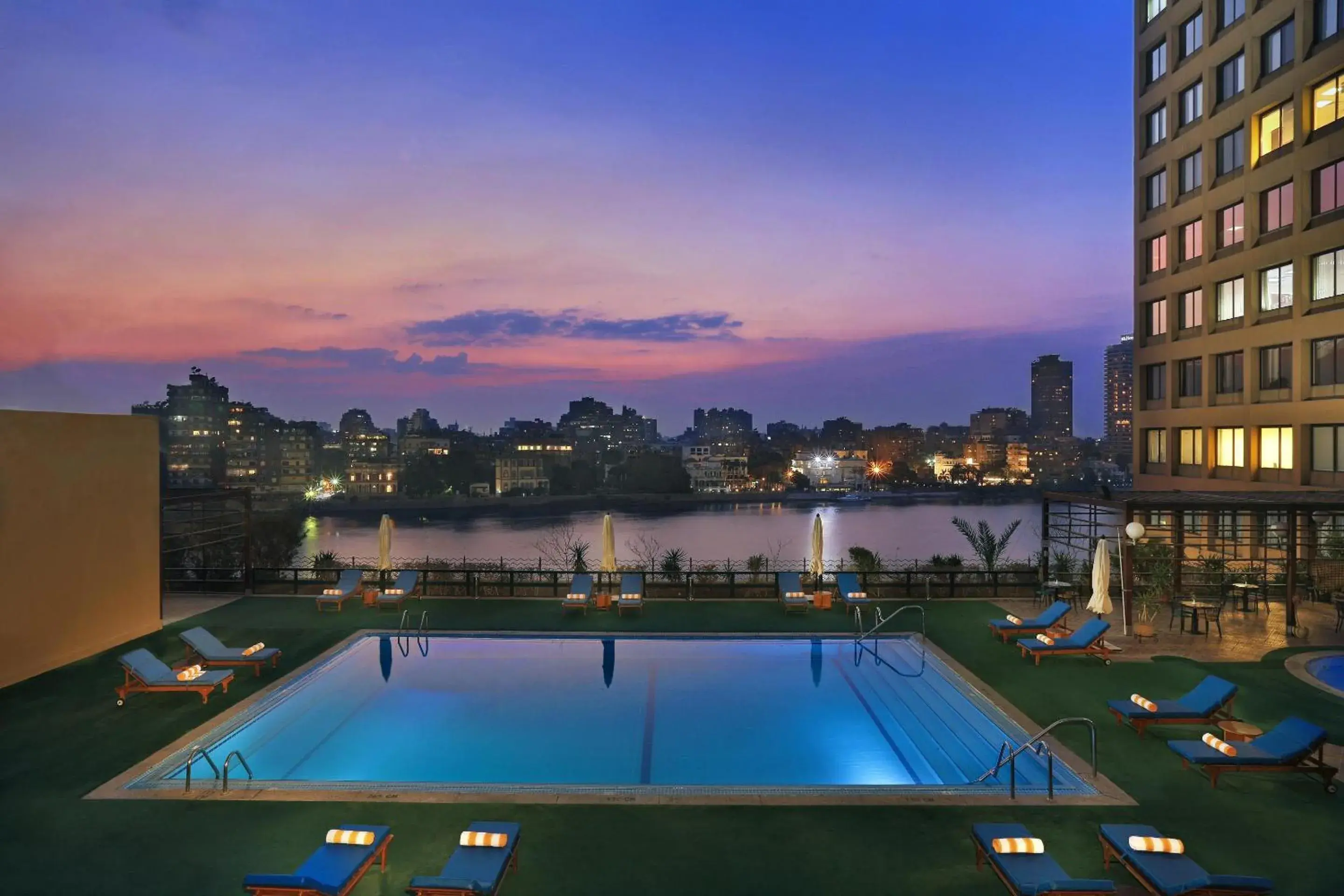 Pool view in Cairo World Trade Center Hotel & Residences Pool view in Cairo World Trade Center Hotel & Residences