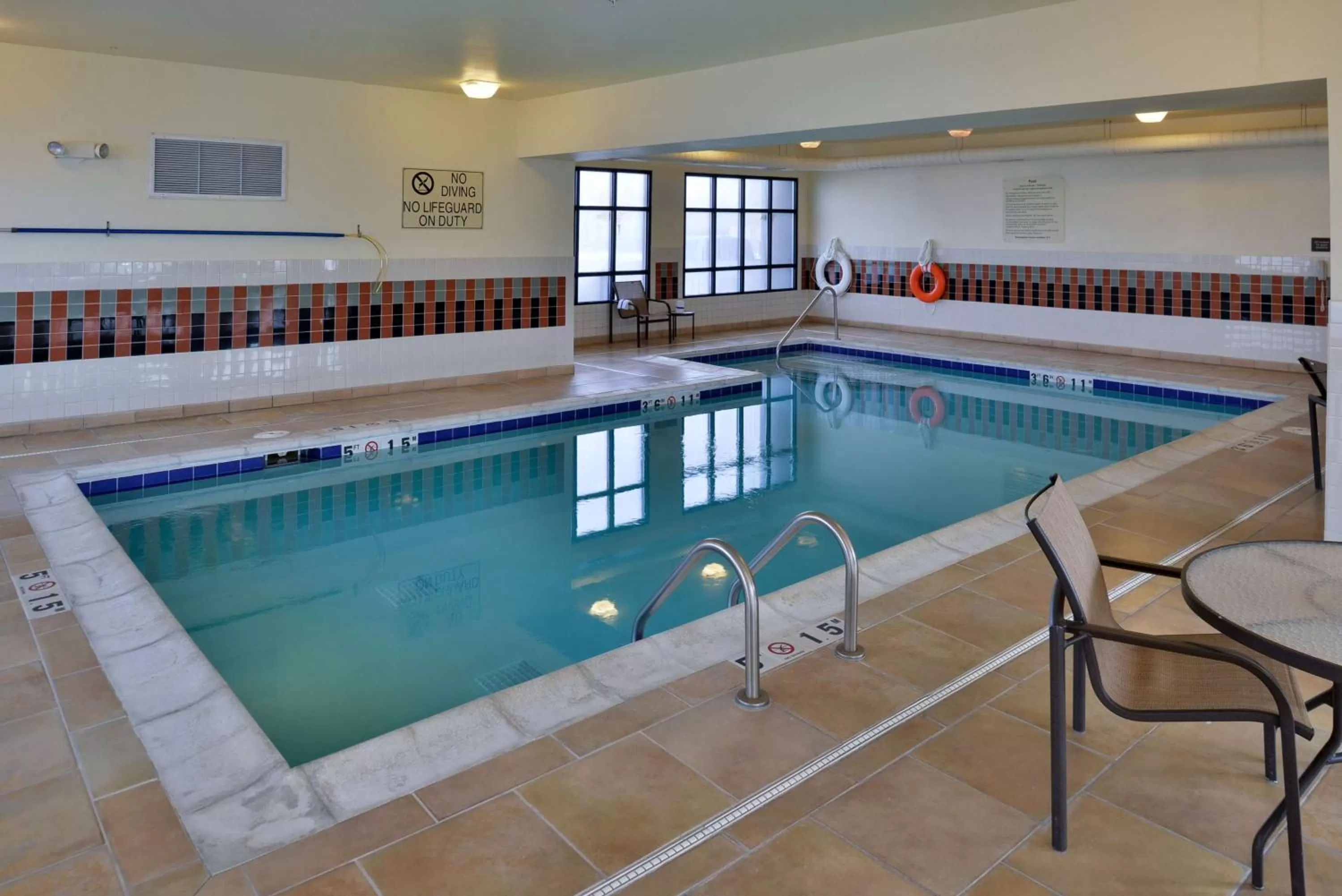 Pool view in Hampton Inn Rock Springs