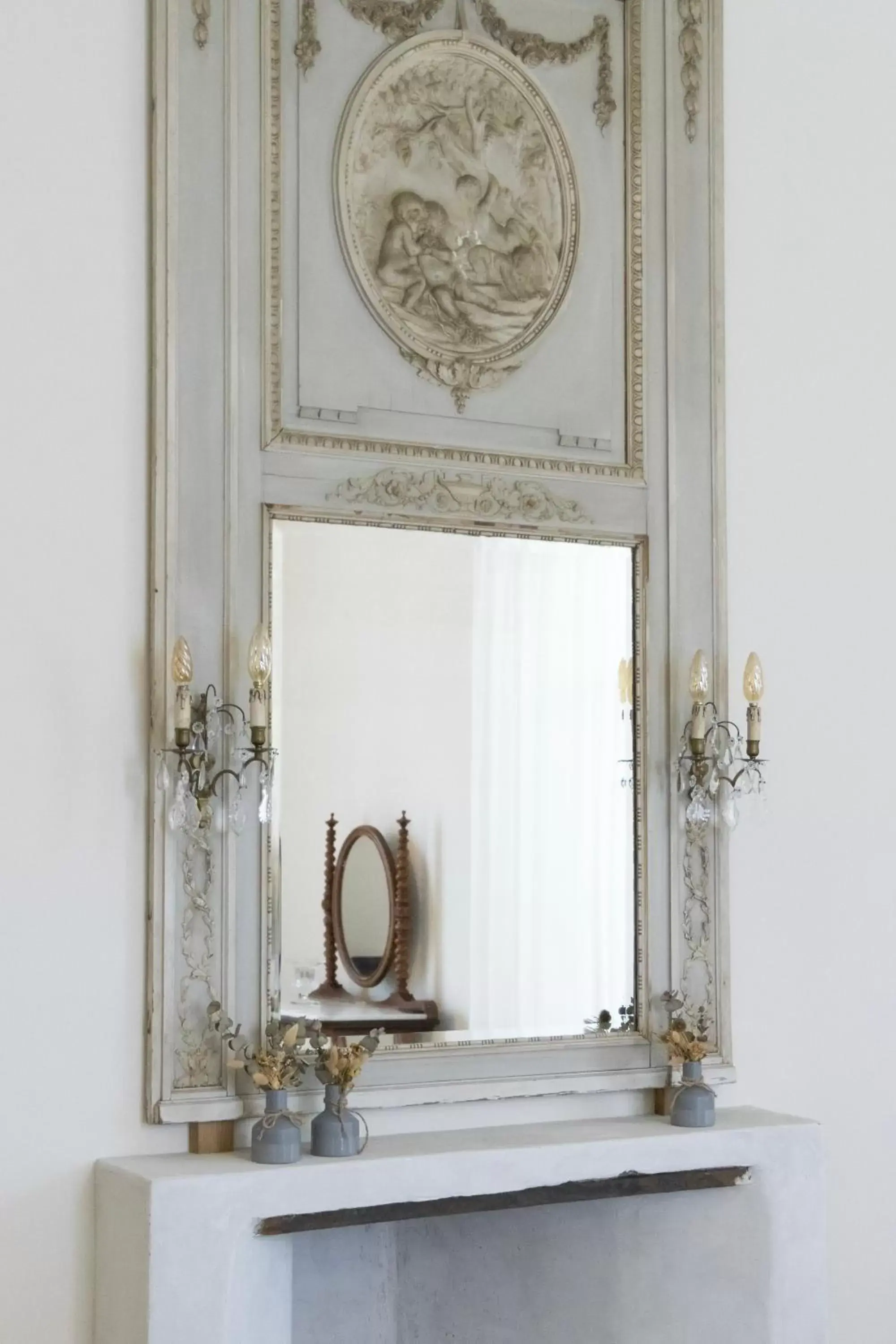 Decorative detail, Bathroom in Château du Pont d'Oye