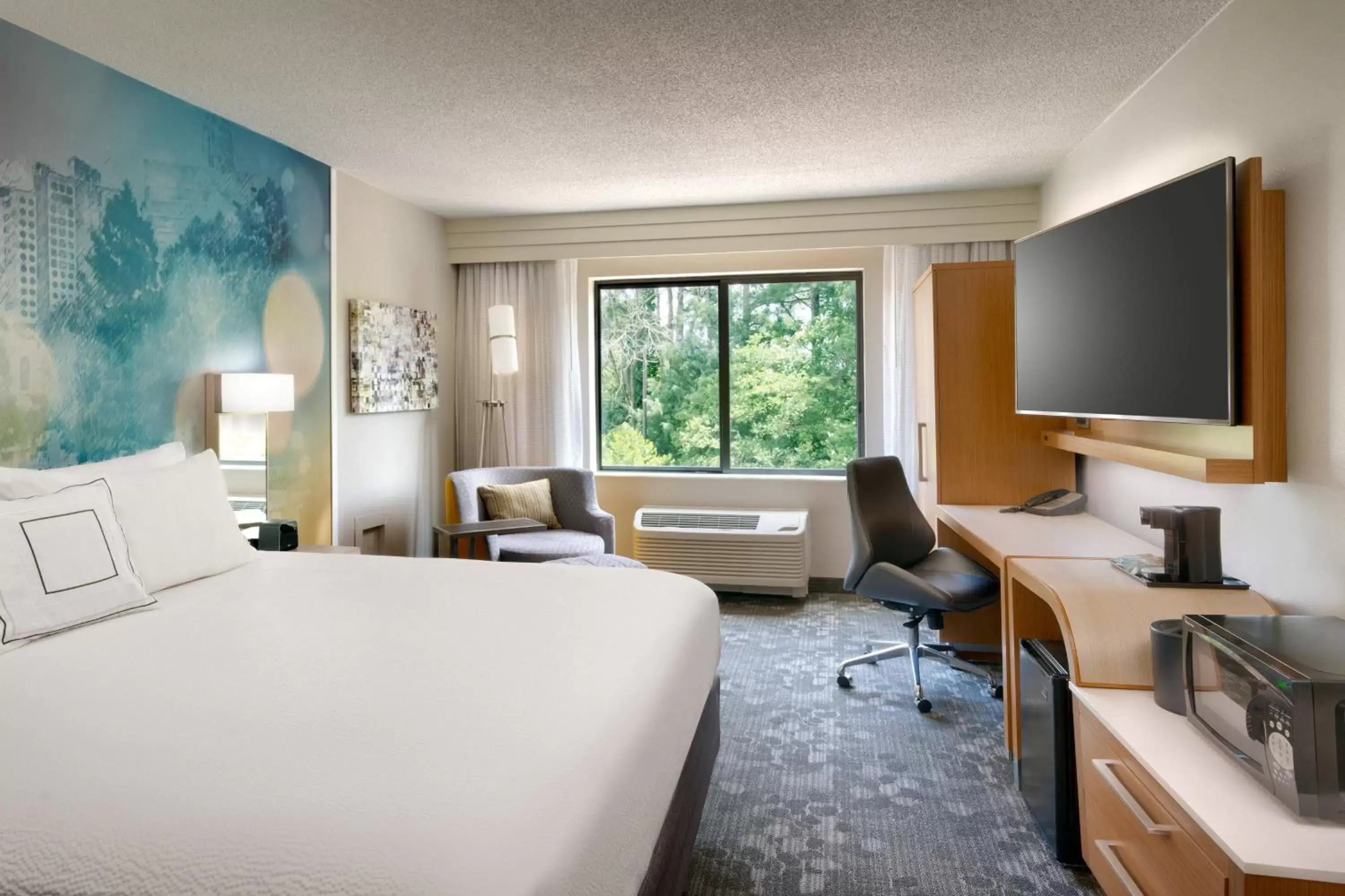 Photo of the whole room, TV/Entertainment Center in Courtyard by Marriott Charlotte Airport/Billy Graham Parkway