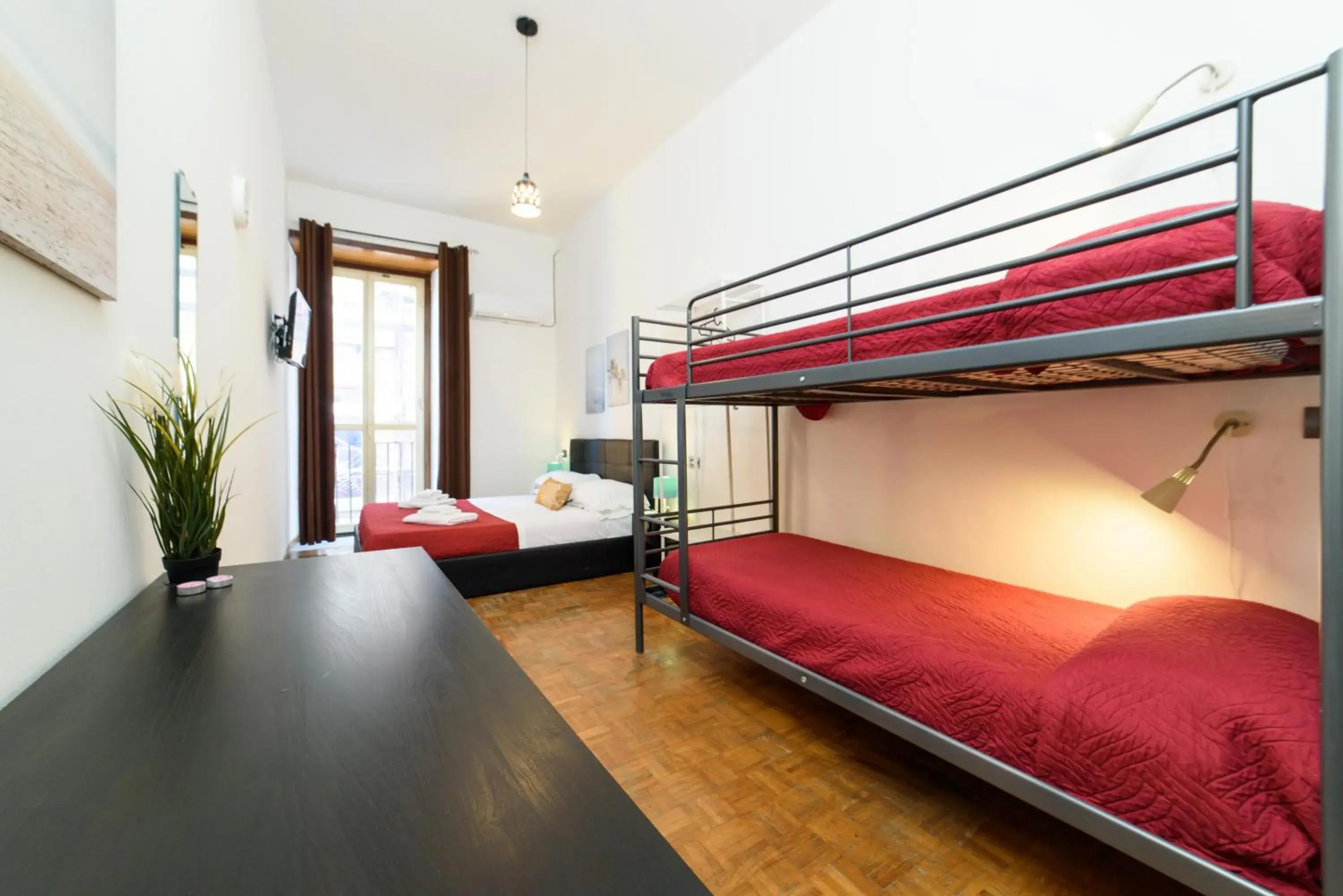 Bedroom, Bunk Bed in Inside Chiaia Rooms