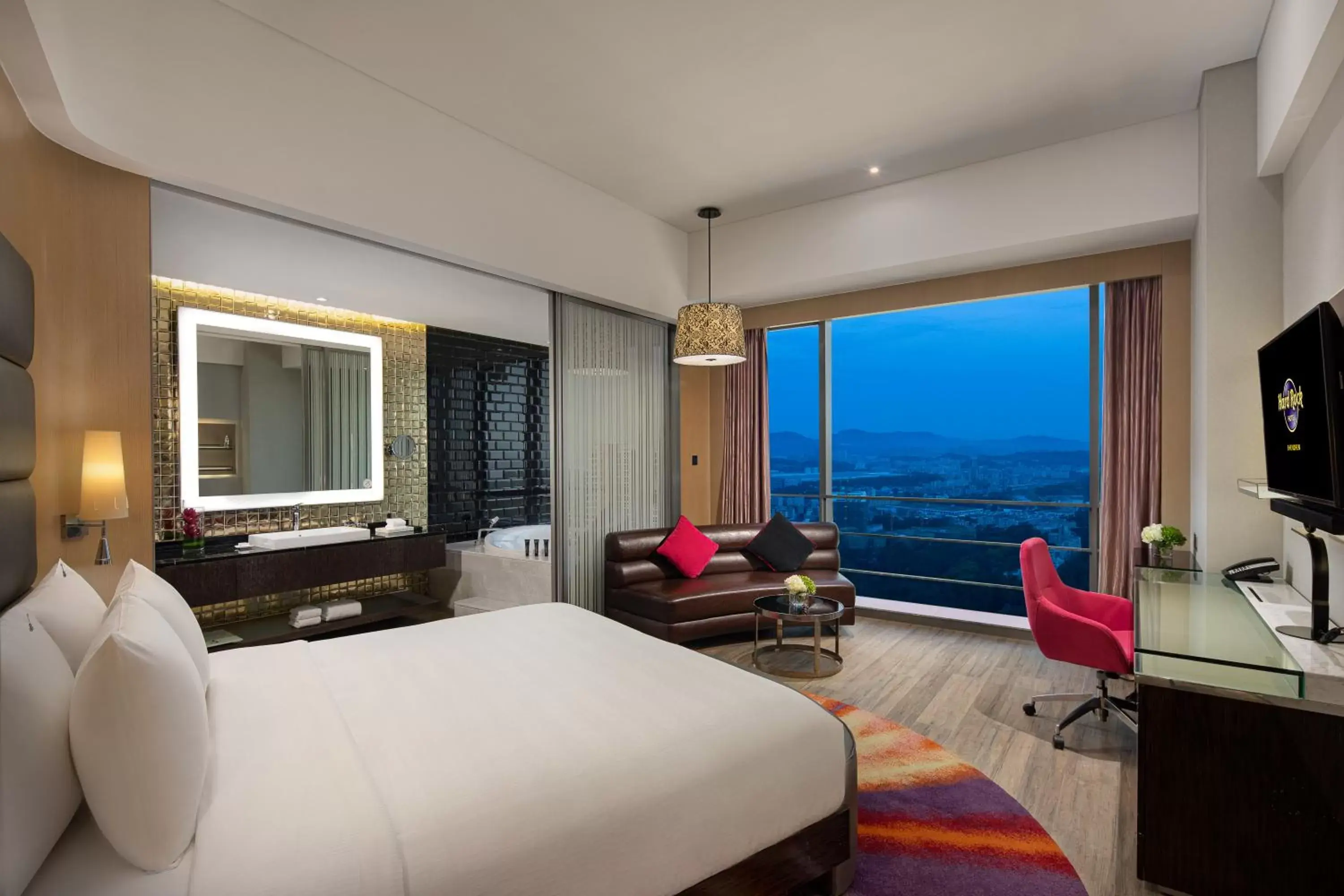 Communal lounge/ TV room in Hard Rock Hotel Shenzhen
