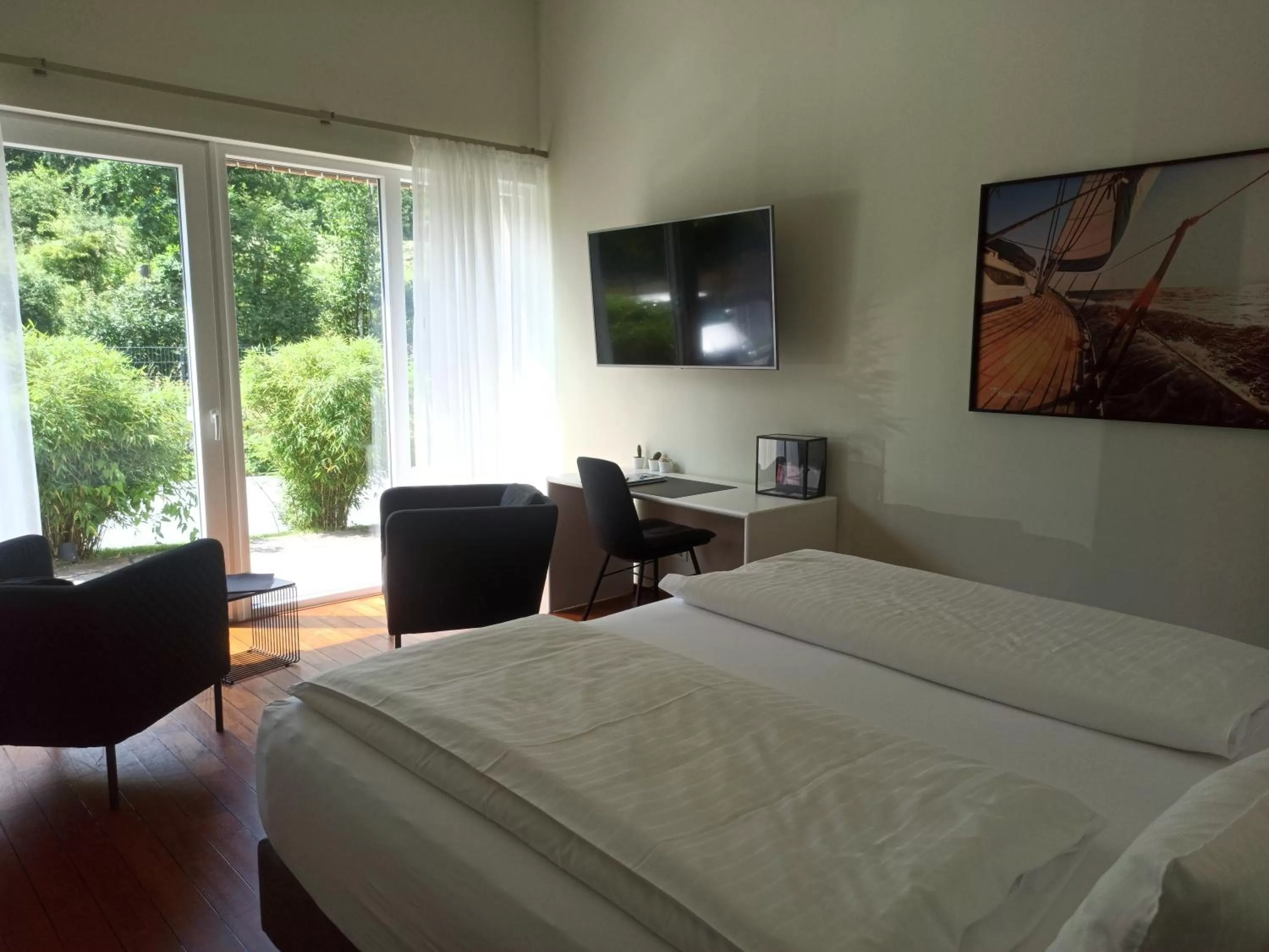 Bed in MotelplusHotel BiggeSeeFront