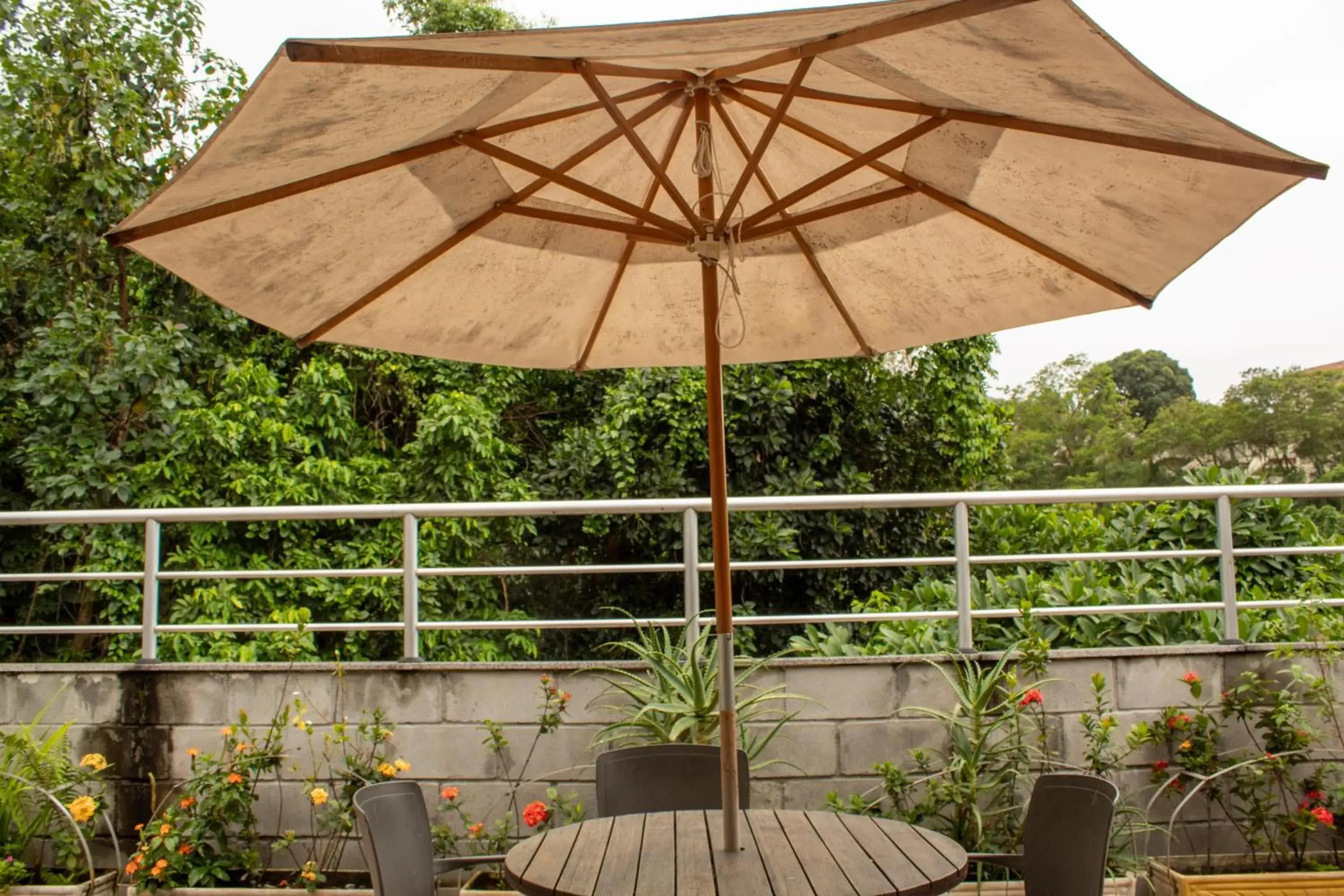 Balcony/Terrace in CabanaCopa Hostel