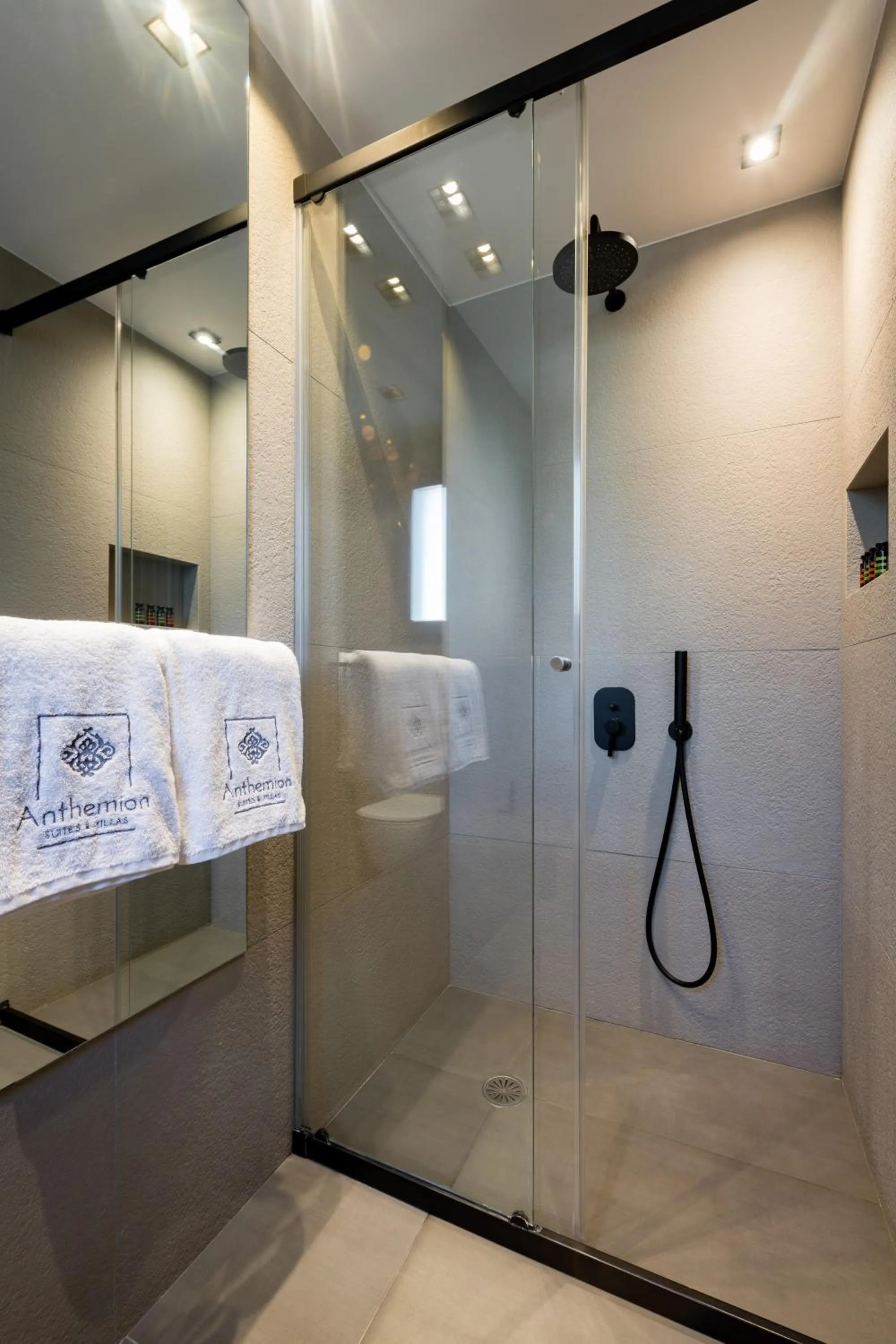 Shower in Anthemion Suites and Villas