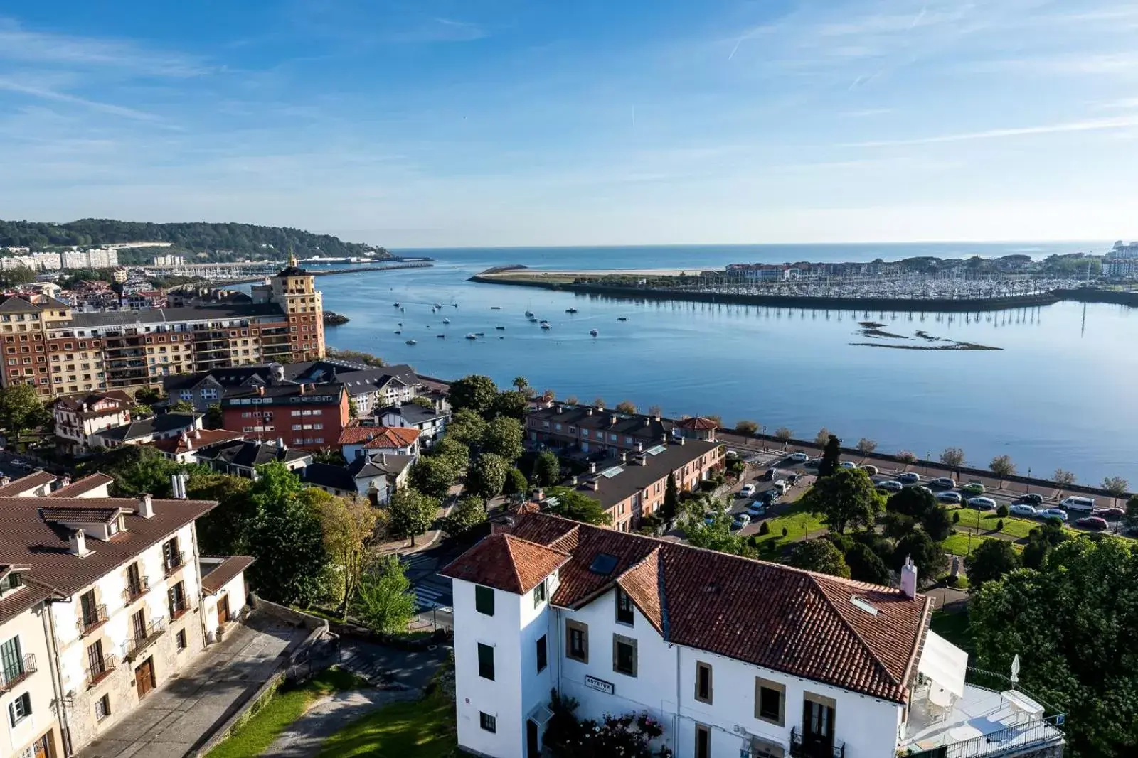 Bird's eye view in Parador de Hondarribia