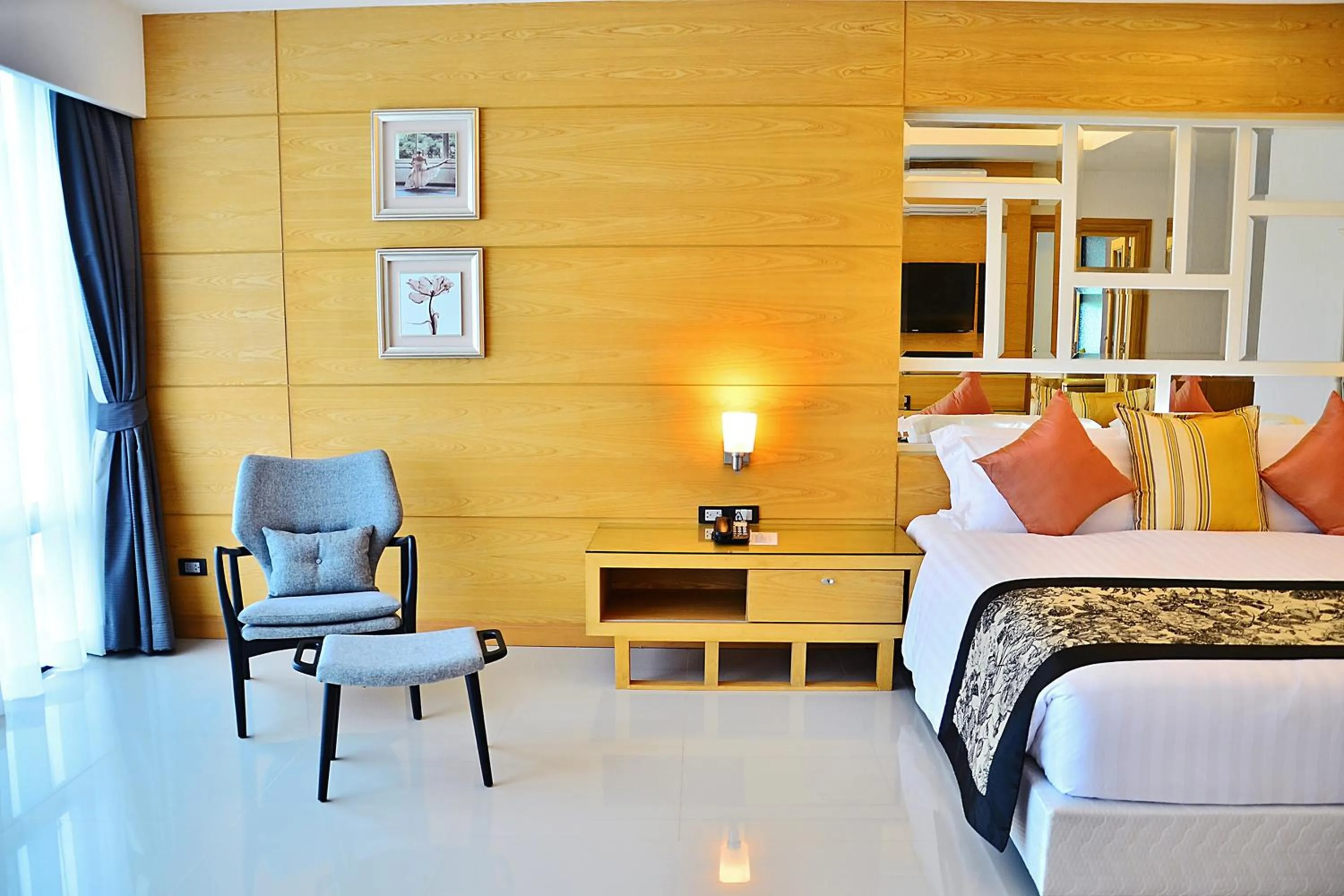 Living room in The Par Phuket SHA Plus