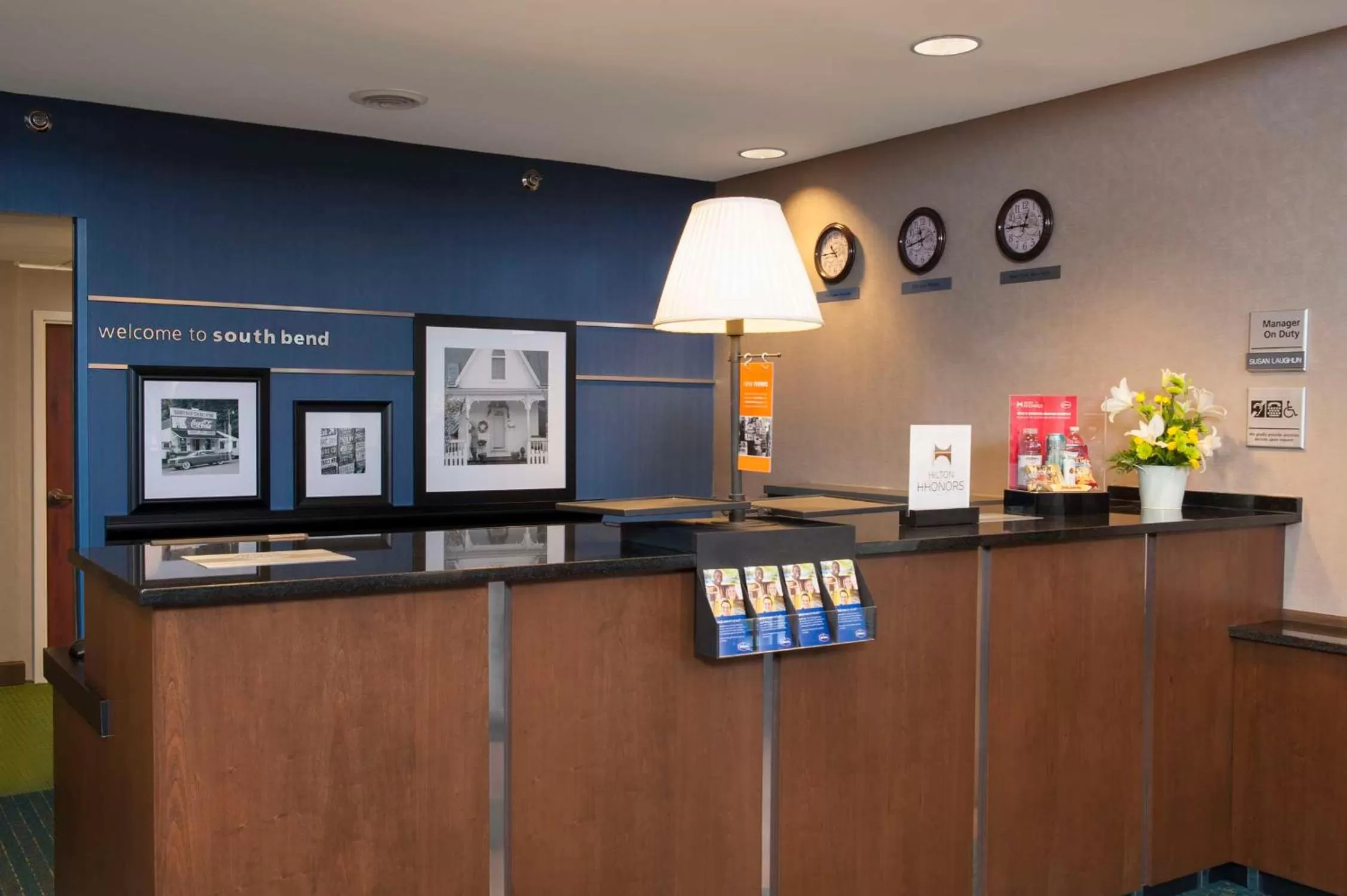 Lobby or reception in Hampton Inn & Suites South Bend