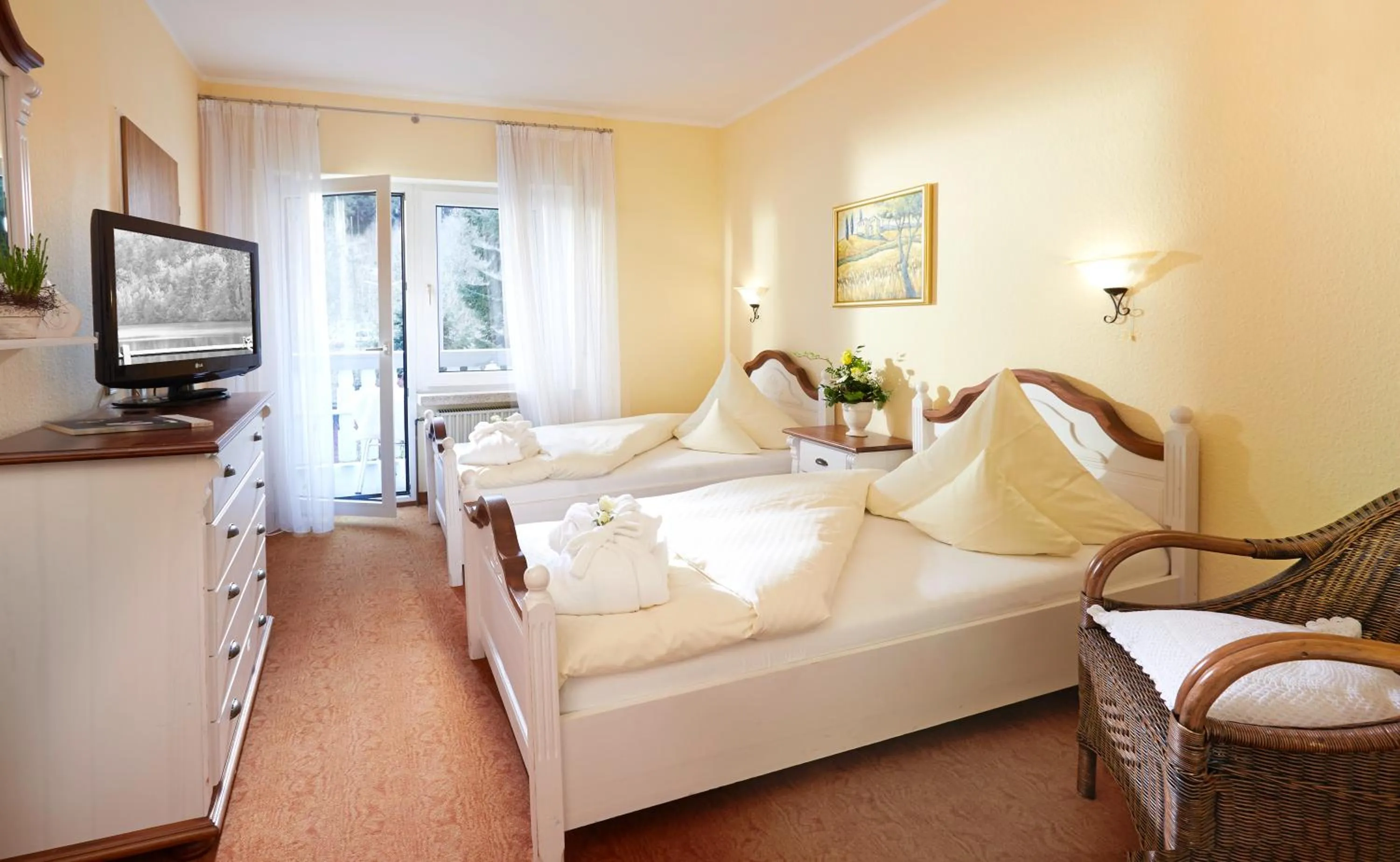 Photo of the whole room, Bed in Landhaus Wacker