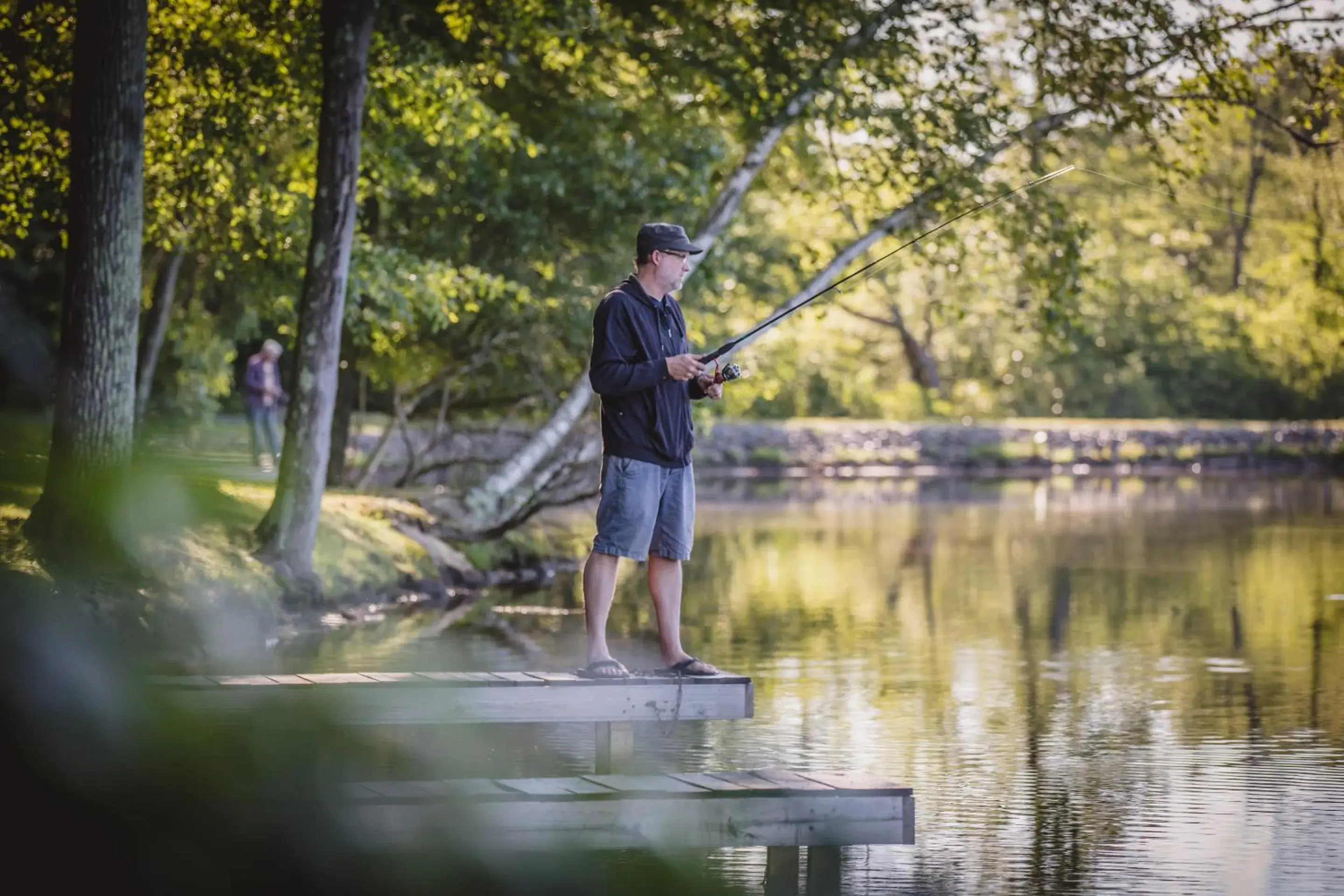 People in Mountain Springs Lake Resort