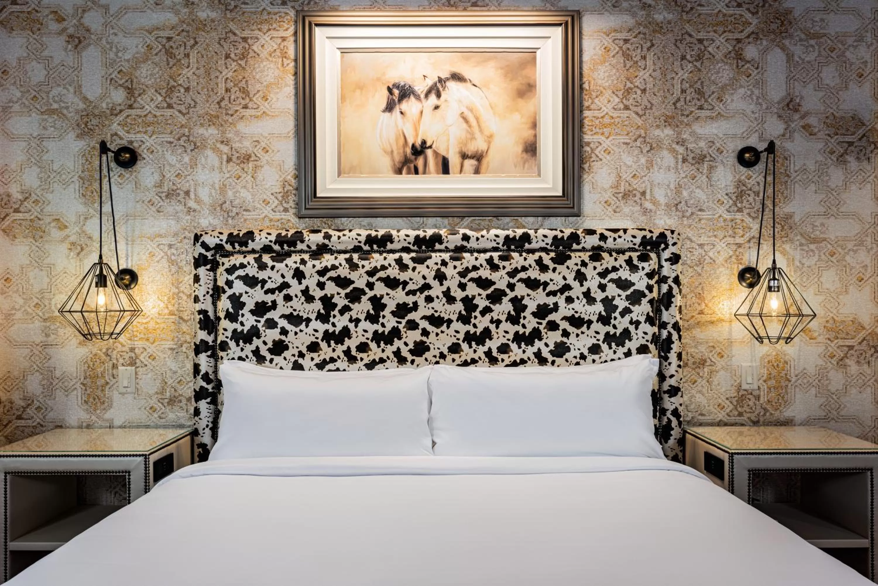 Bed in The Brownwood Hotel & Spa