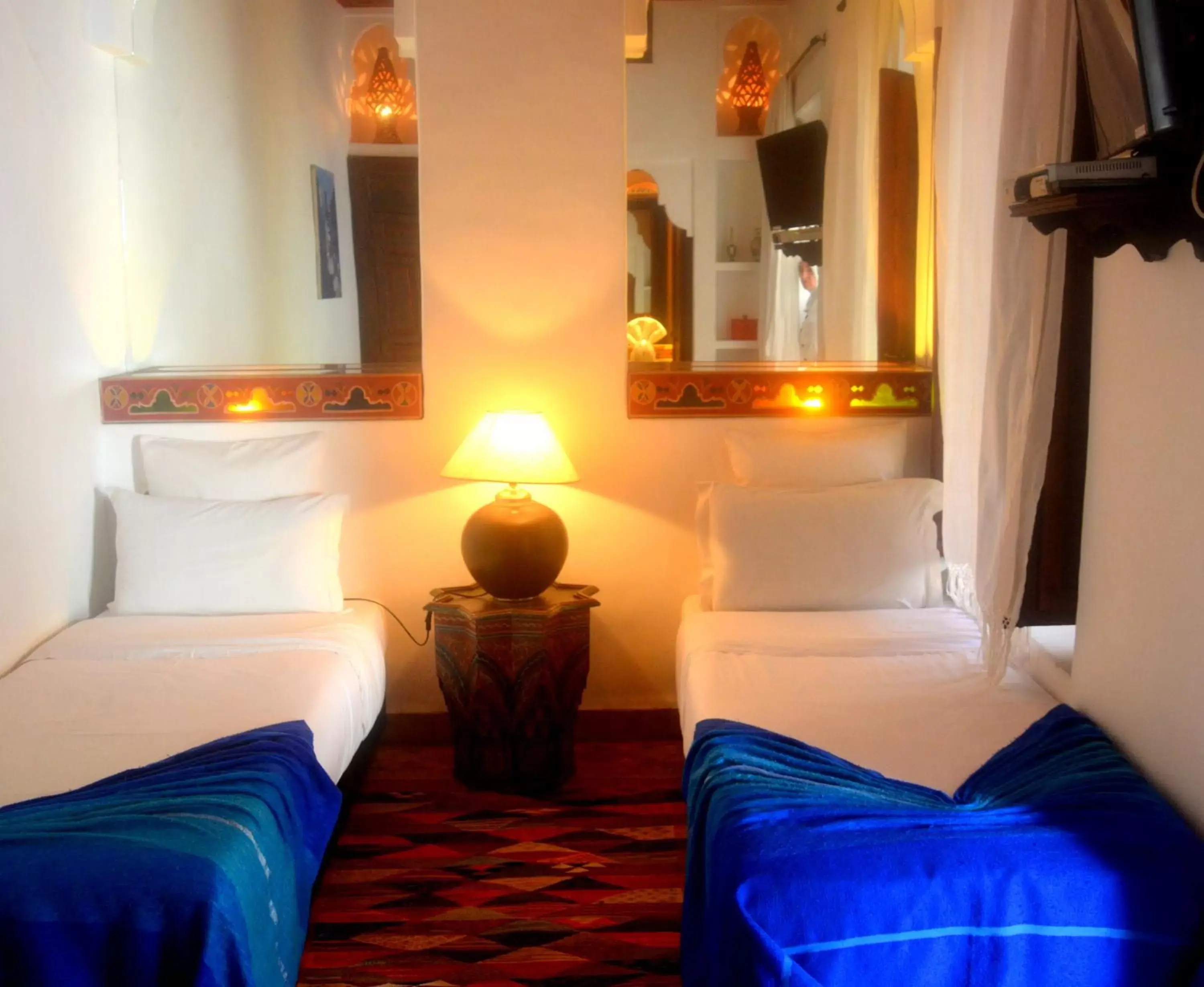 Bed in Riad Ghali Hotel & SPA