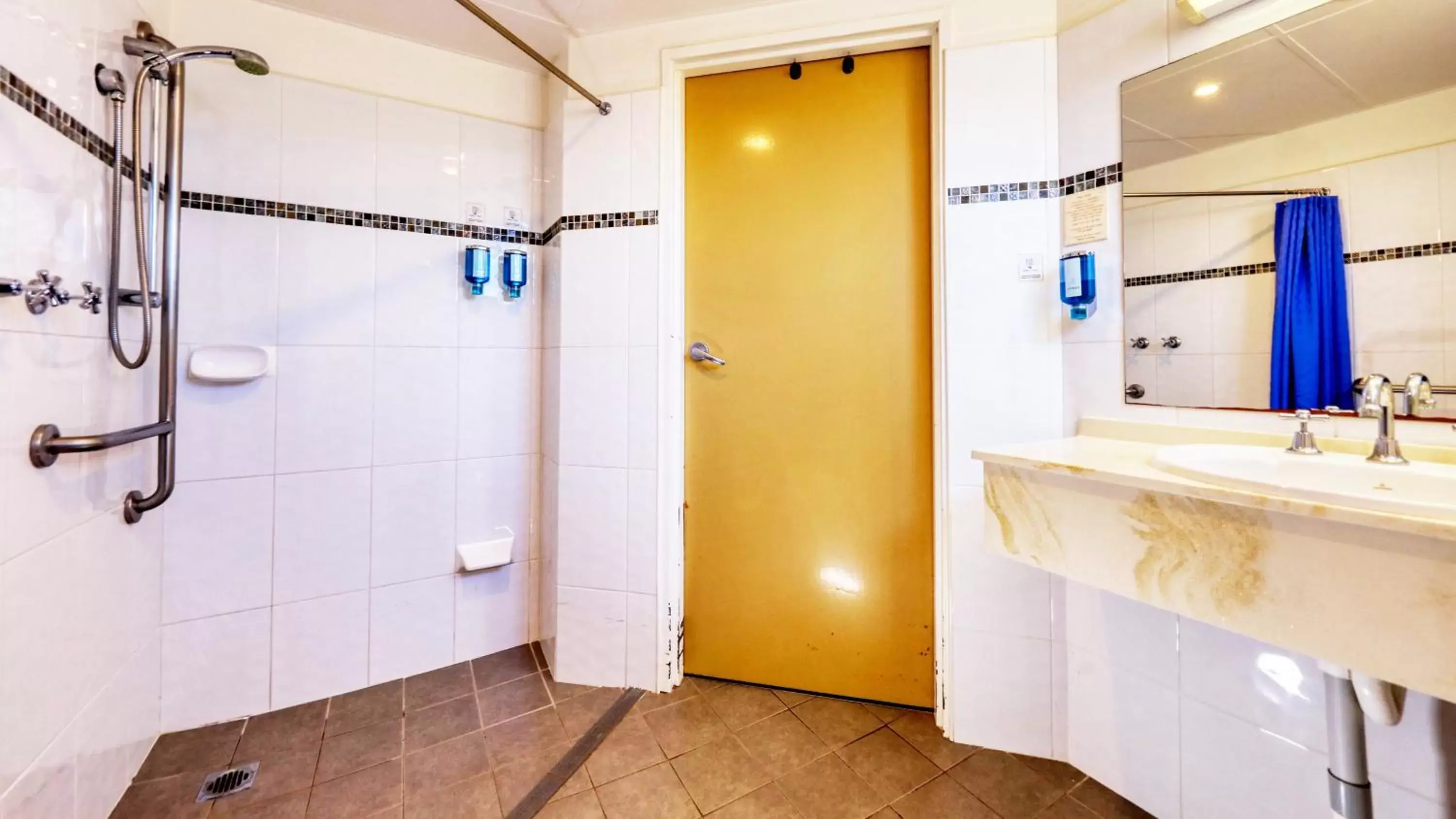 Facility for disabled guests, Bathroom in Blue Diamond Motor Inn