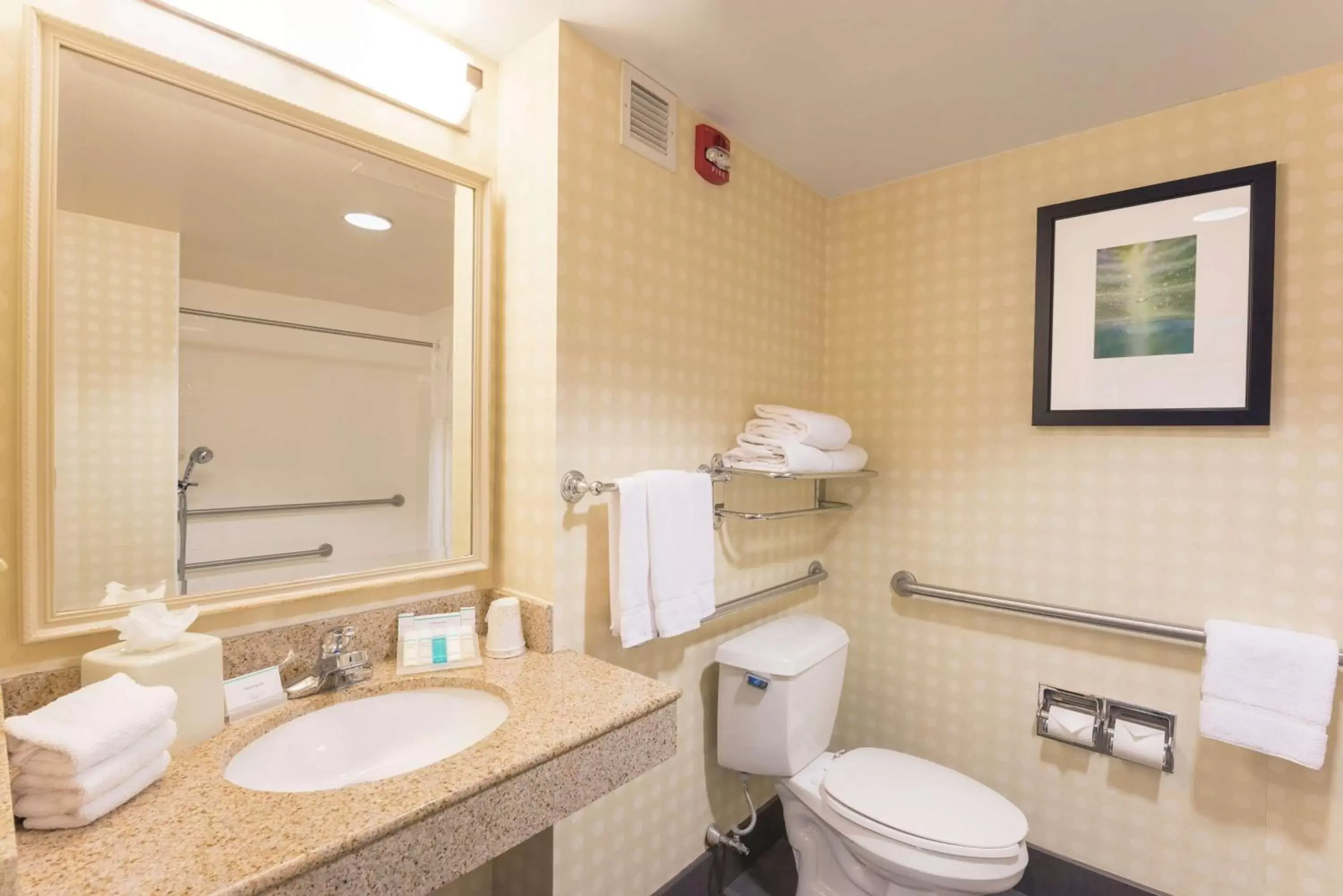 Bathroom in Hilton Garden Inn West Lafayette Wabash Landing