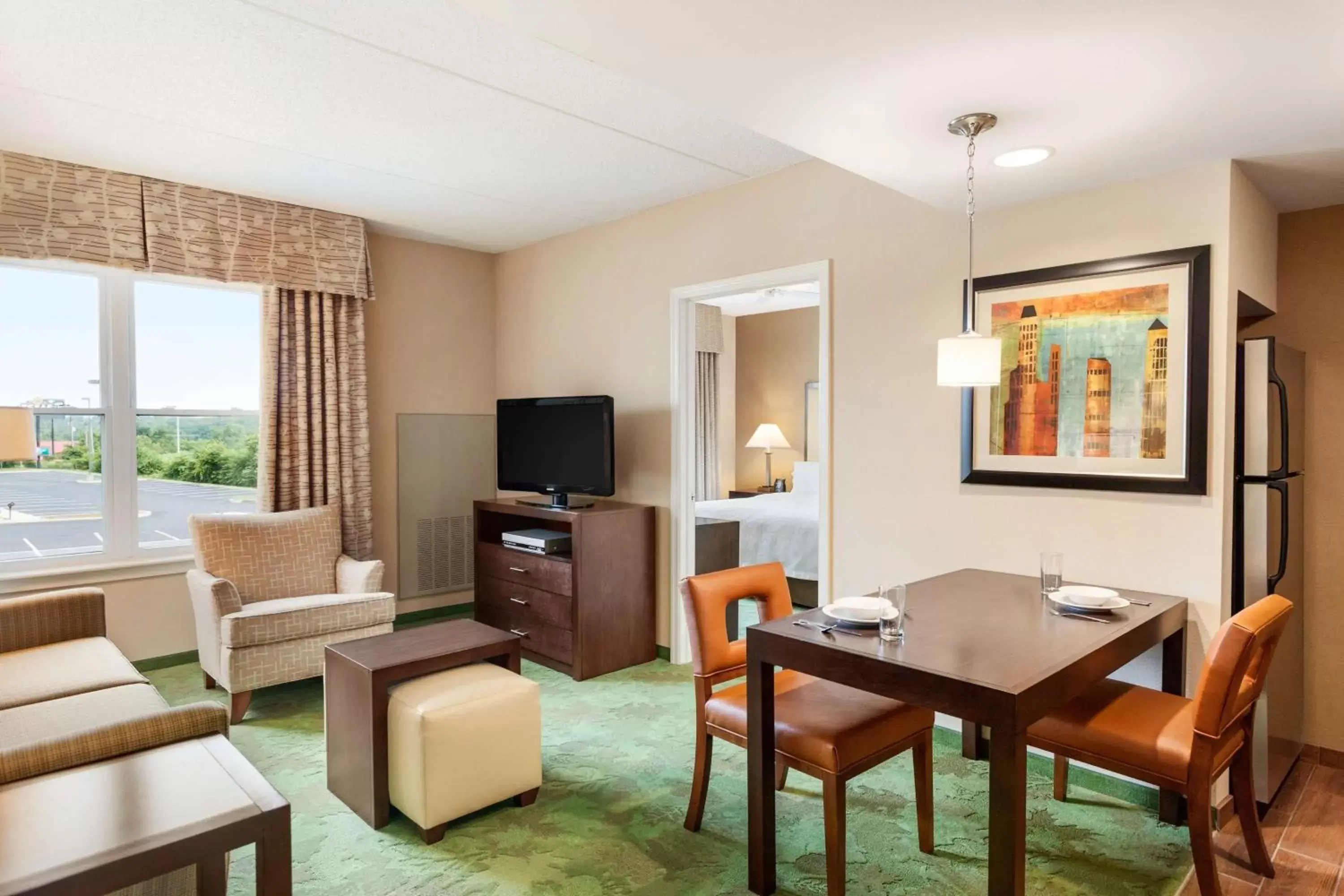 Living room, Seating Area in Homewood Suites by Hilton Reading-Wyomissing