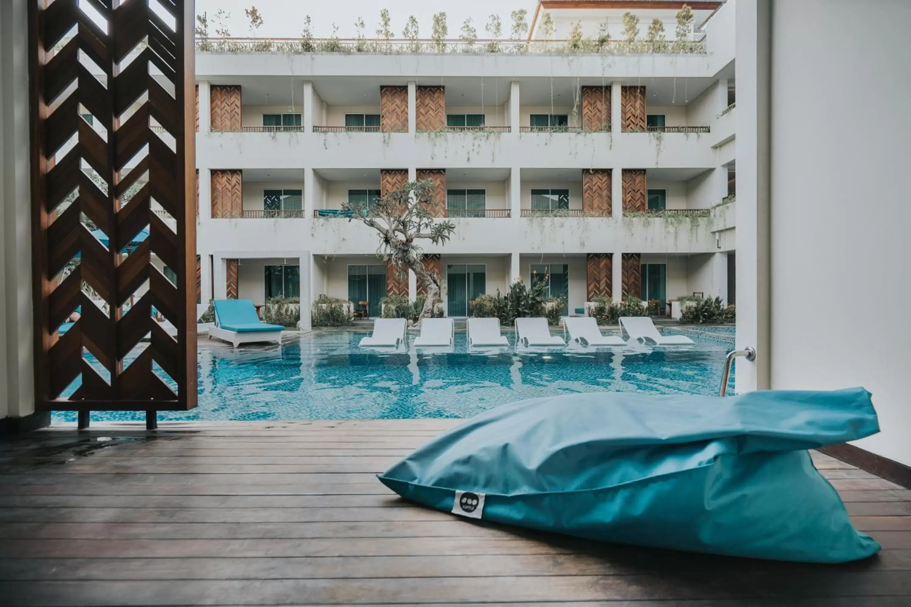 Balcony/Terrace, Swimming Pool in Anja Jimbaran