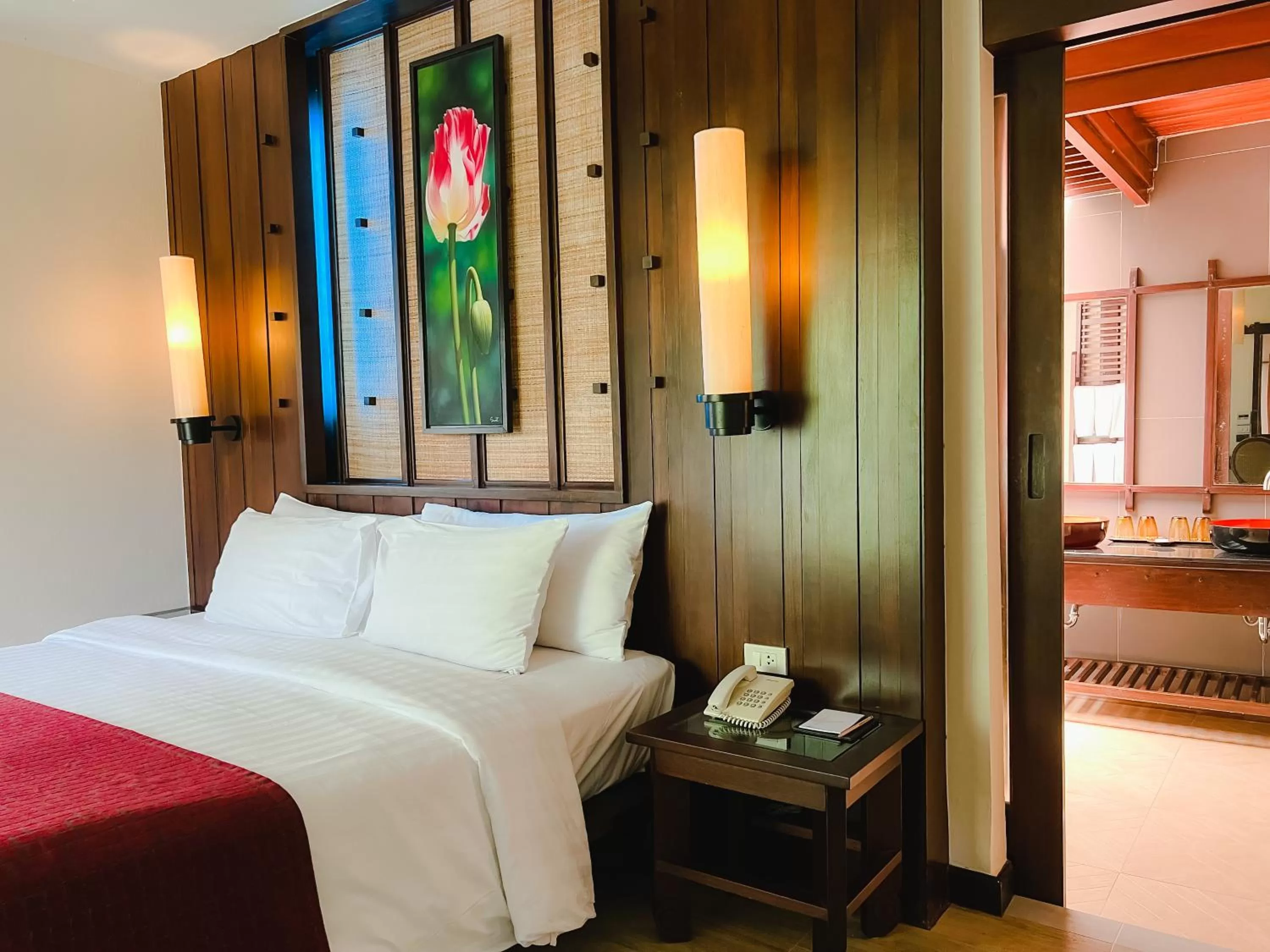 Bed in Aonang Phu Pi Maan Resort & Spa