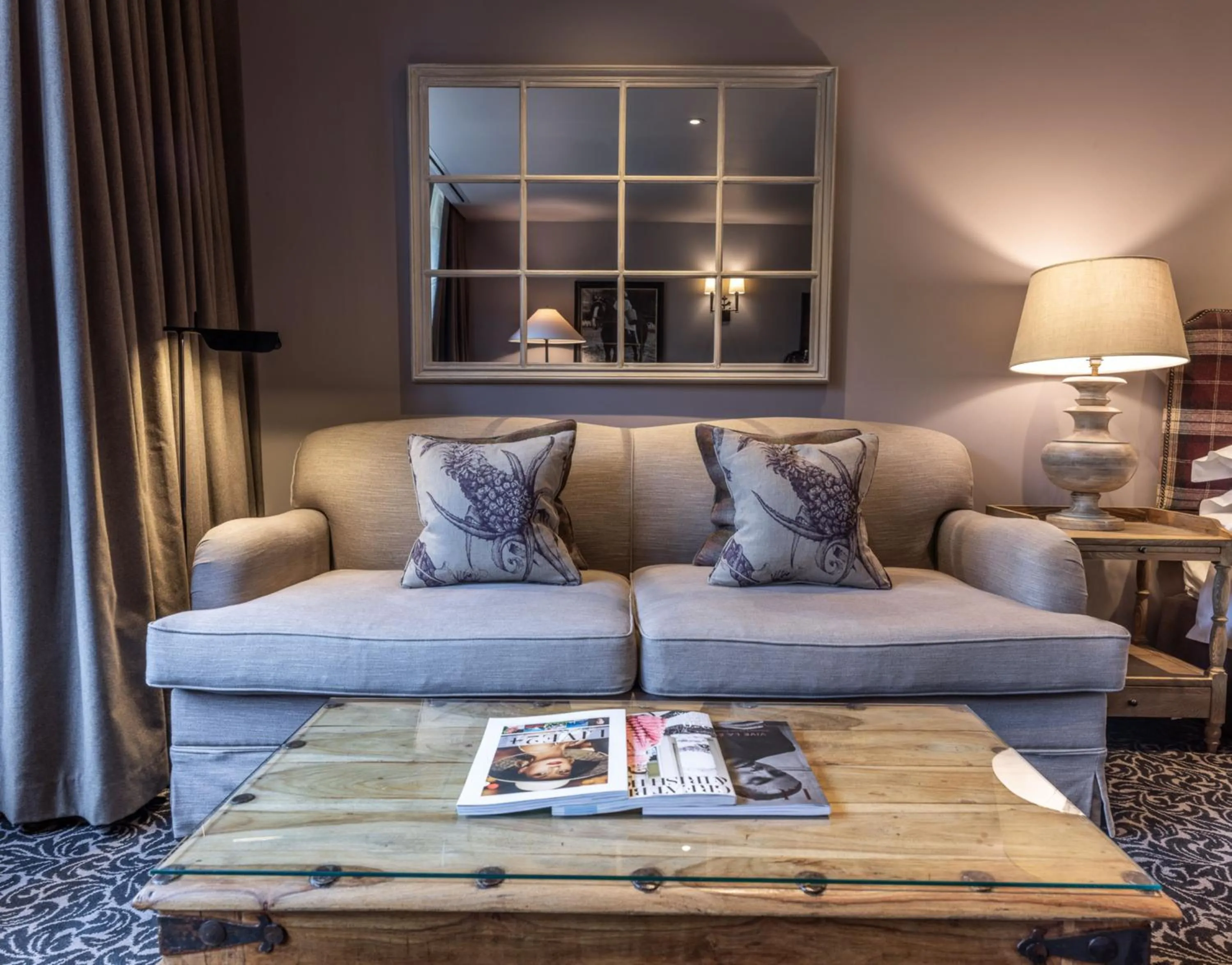 Seating area in The Lygon Arms - an Iconic Luxury Hotel
