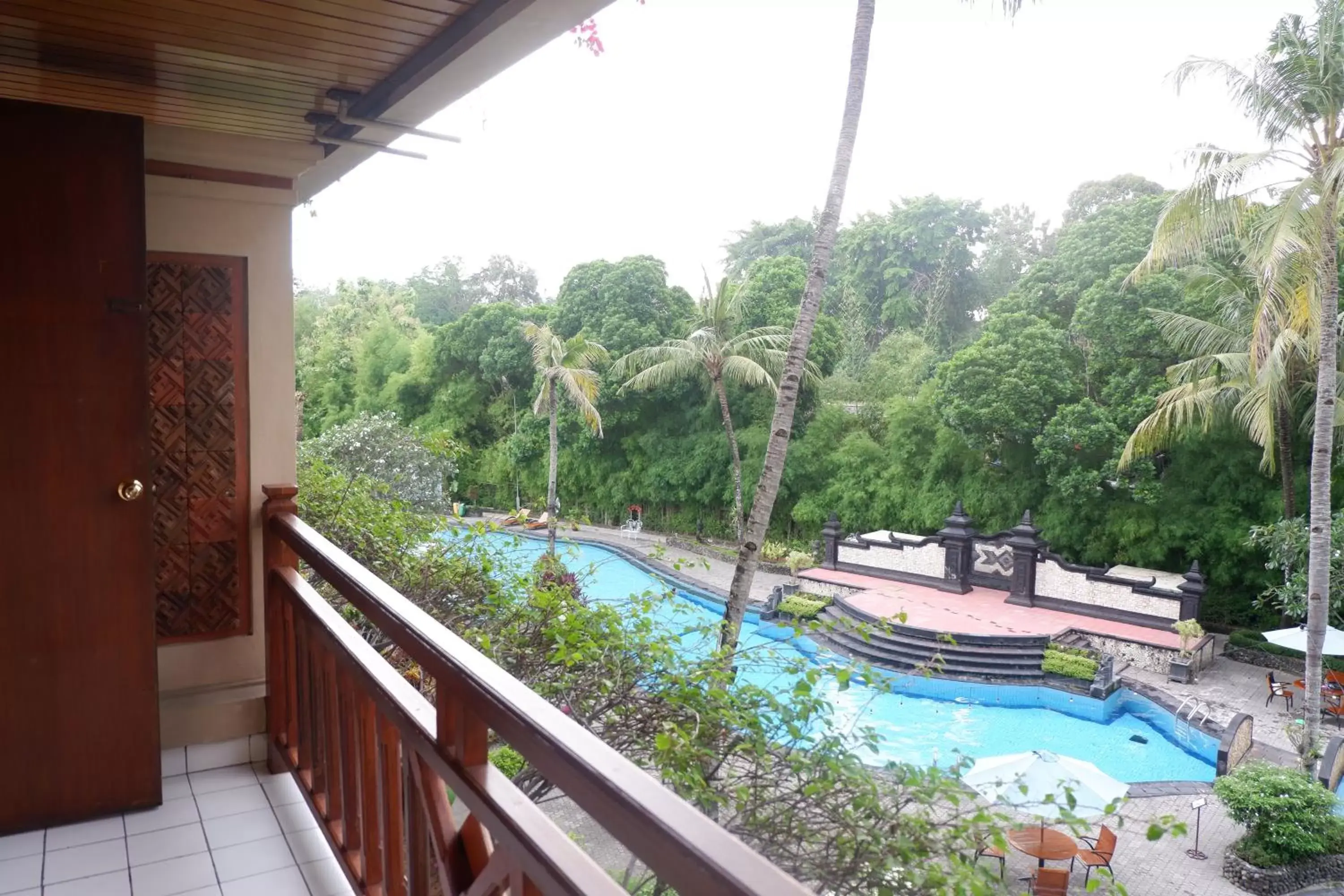 Balcony/Terrace, Pool View in The Jayakarta Yogyakarta Hotel & Spa