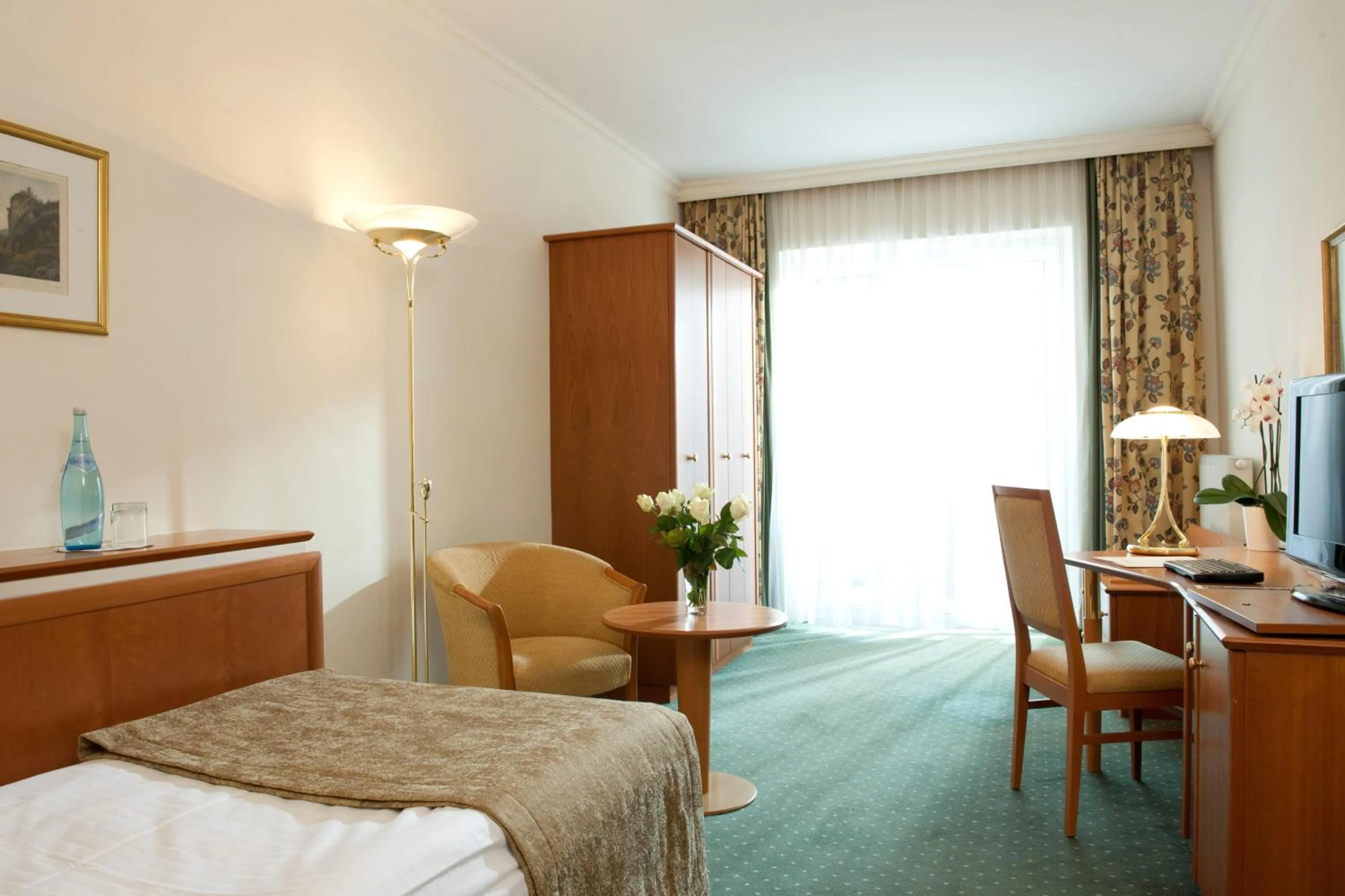 Photo of the whole room, Bed in Hotel Warmbaderhof