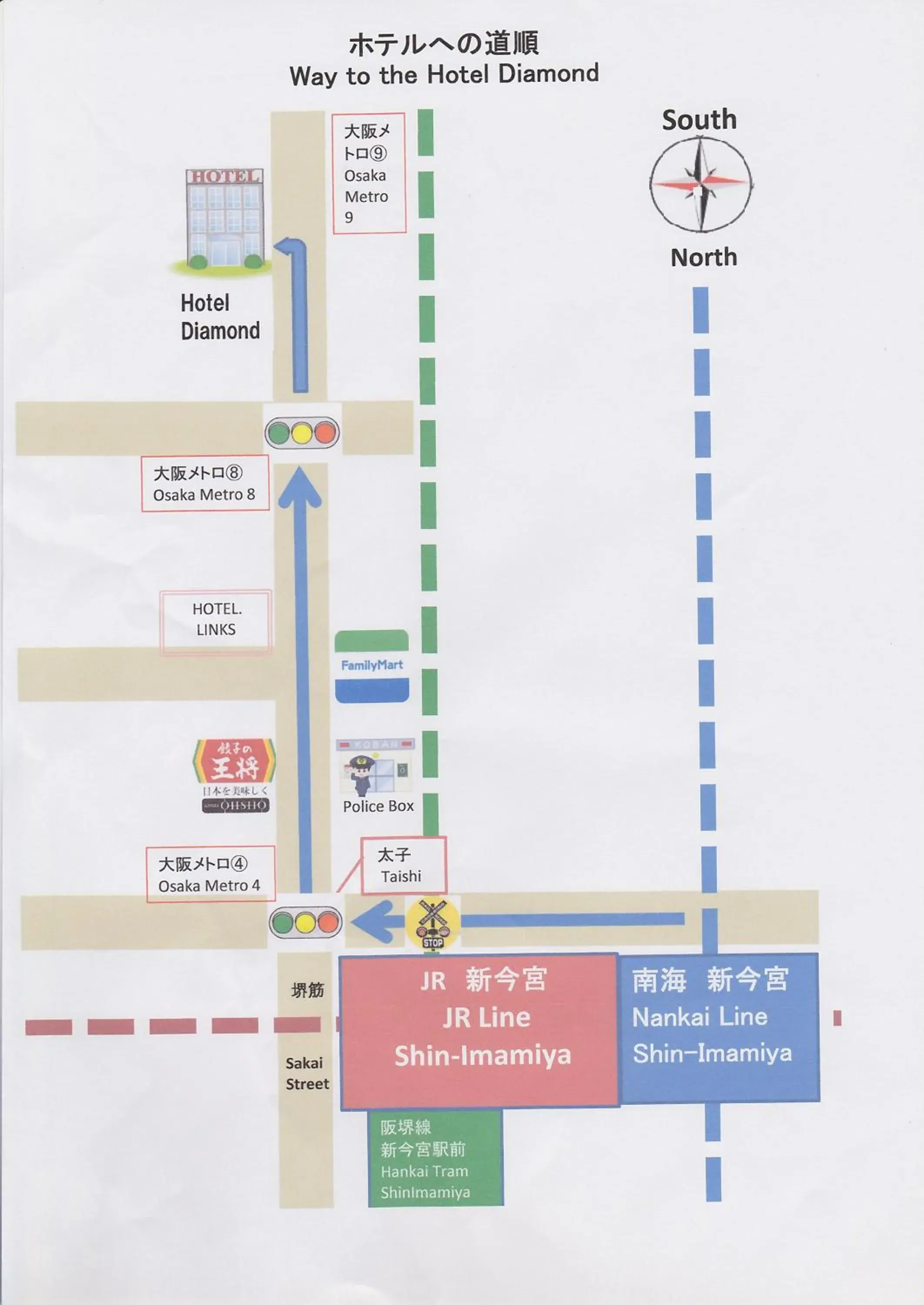 Area and facilities, Floor Plan in Hotel Diamond