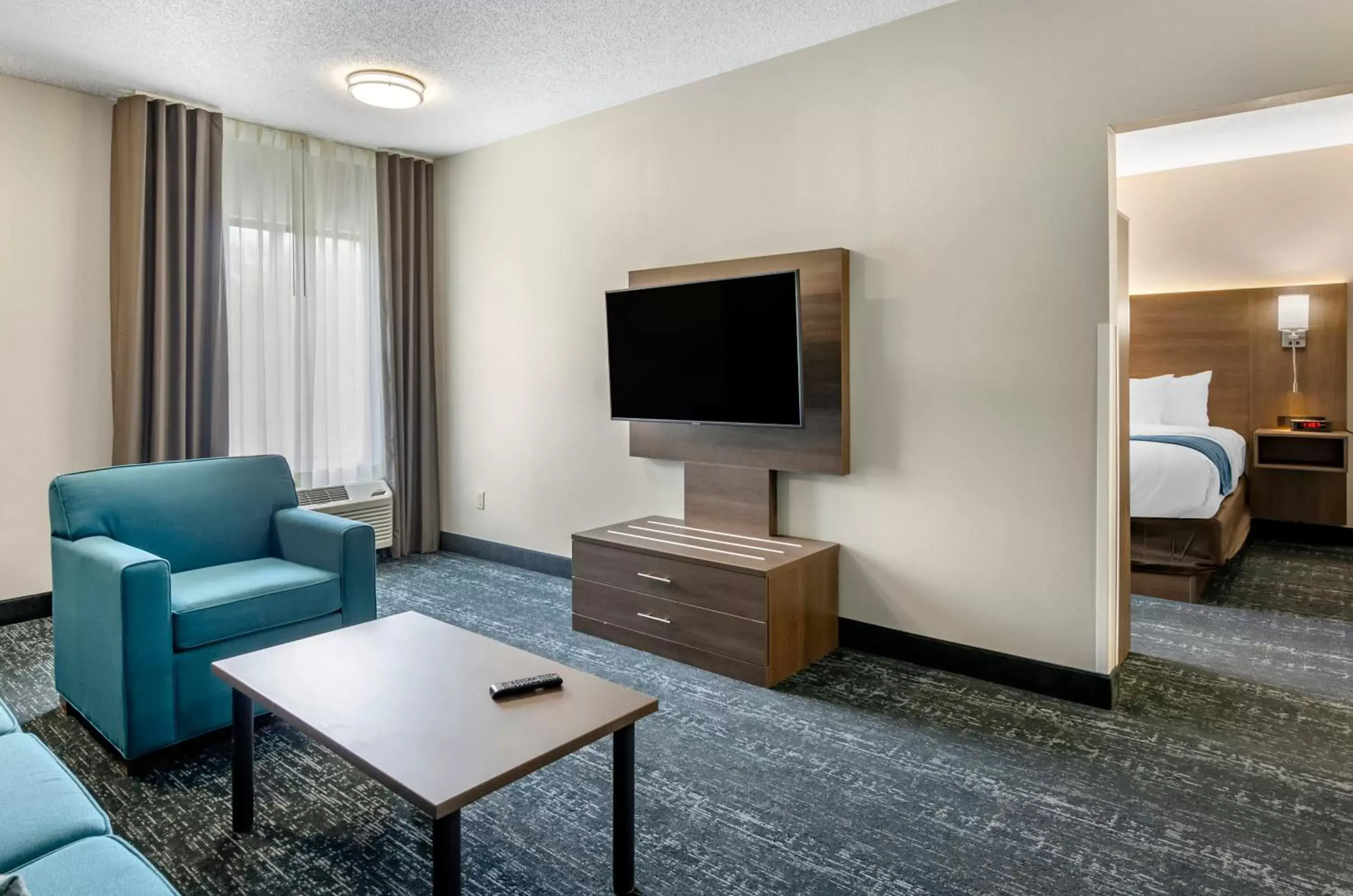 Seating area, TV/Entertainment Center in Comfort Inn & Suites Troutville - Roanoke North / Daleville