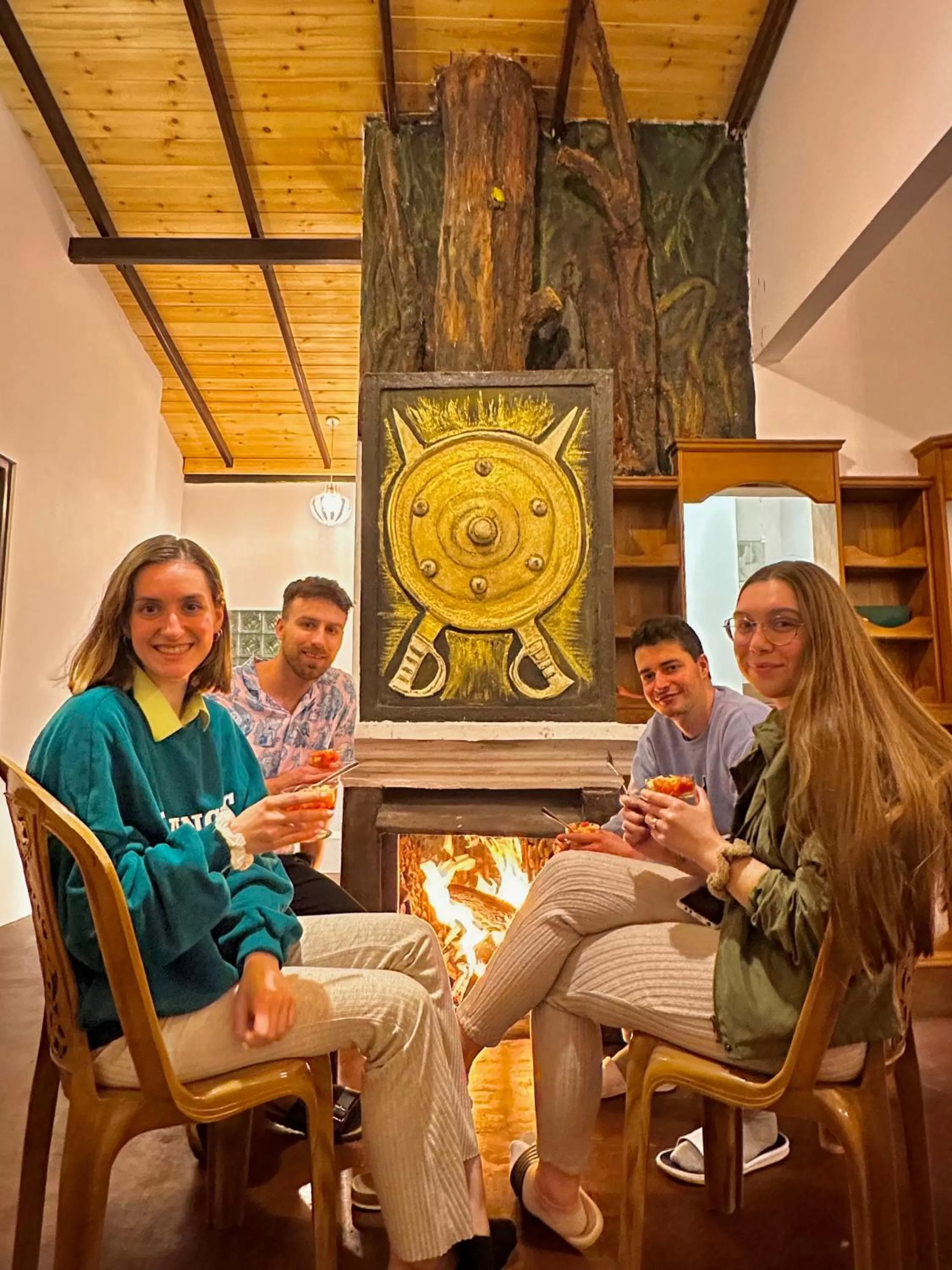 Family in travellers nest inn