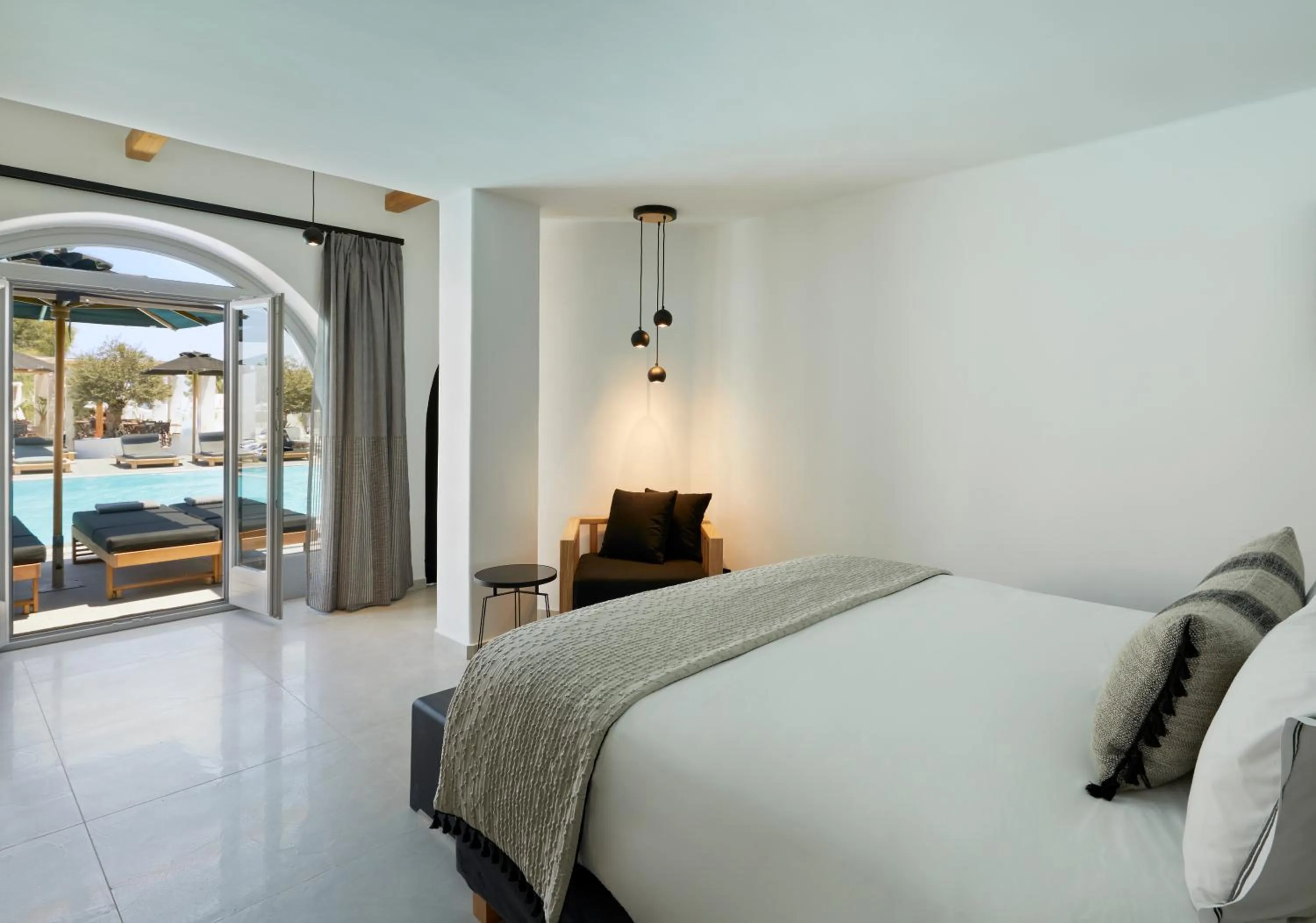 Bed in Kalisti Hotel & Suites