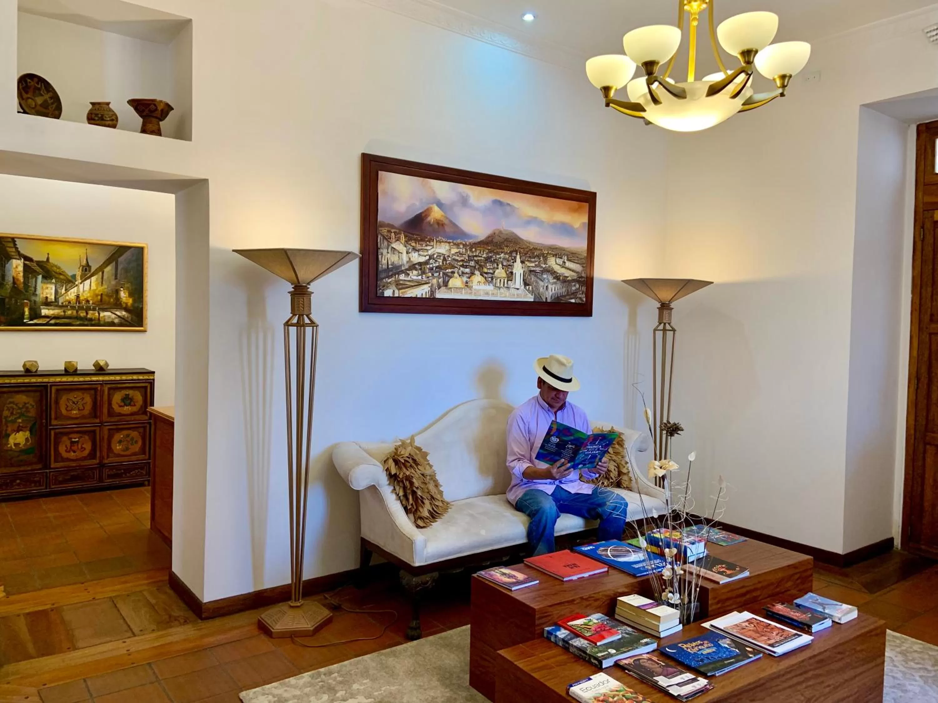 Living room in Vista del Angel Hotel Boutique