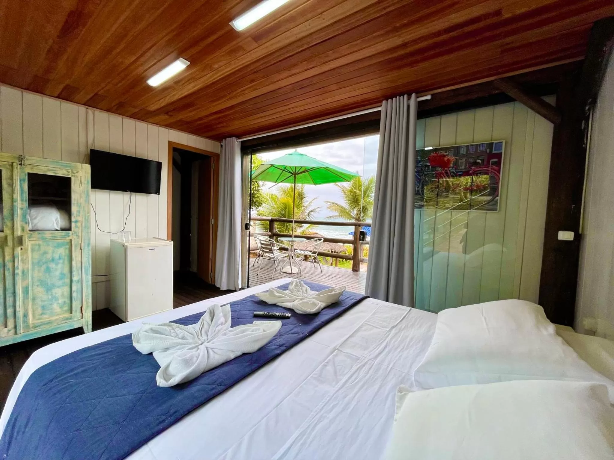 Bed in Pousada Canto da Vigia