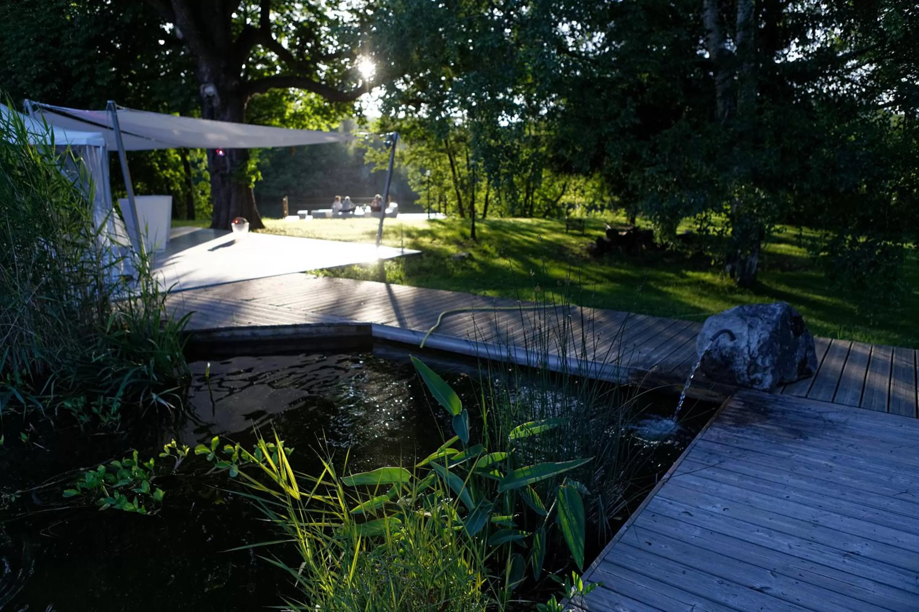 Garden in Hotel du Lac Foix